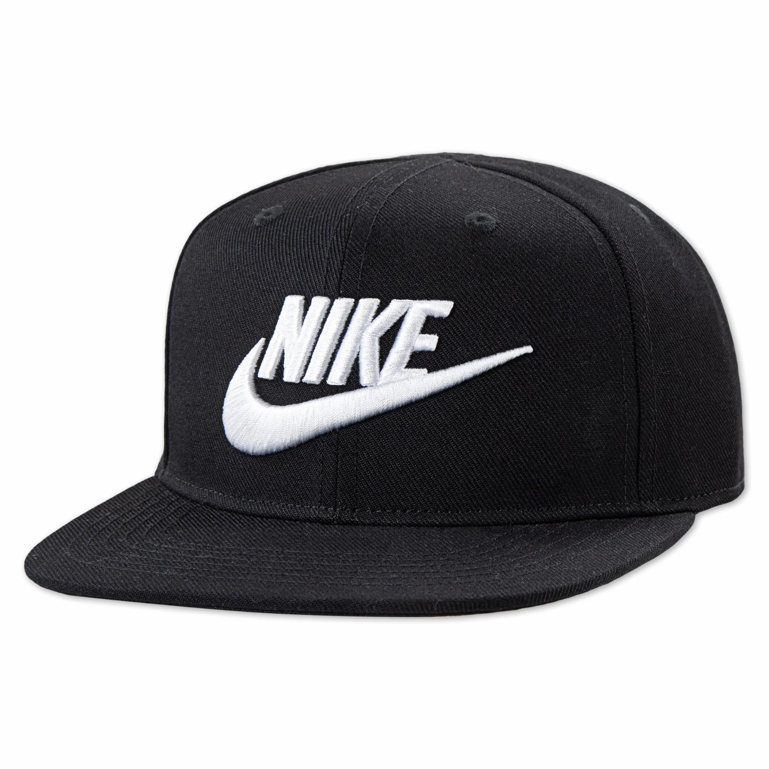 NIKE Children's Apparel unisex-dziecko dziewczynki 8A2560Czapka z daszkiem z płaskim rondem - czarna - jeden rozmiar