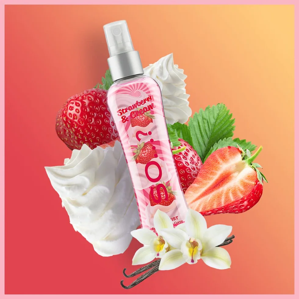 Damski zapach Body Mist By So... truskawka i krem 100 ml