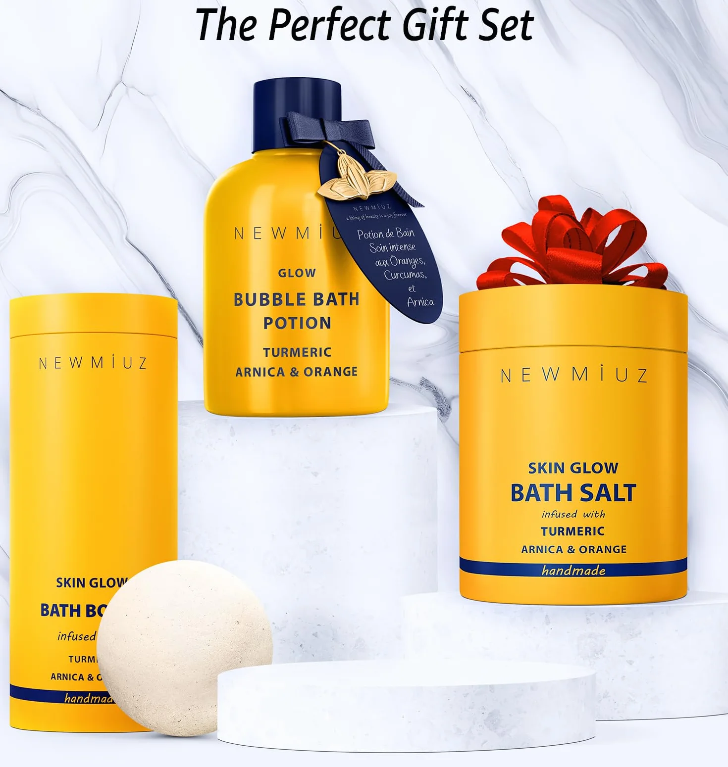 Nutritious Bubble Bath - Turmeric Orange Arnica Essential Oil - Skin Healing Moisturizing Relaxing Stress Relief Spa Gift