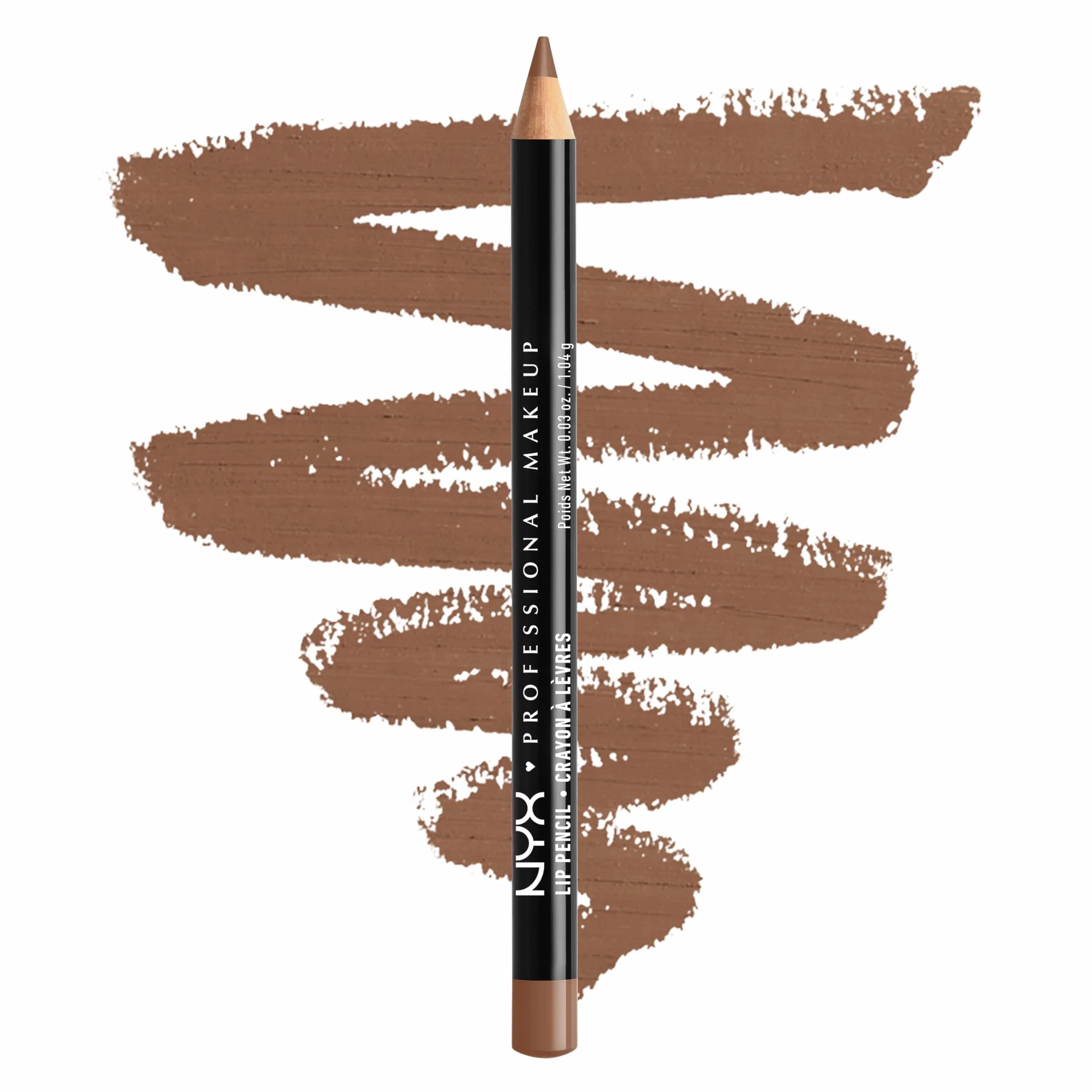 NYX Professional Makeup - Slim Lip Pencil - Kredka do ust - Cienka i ostra - Kremowa formuła - Długotrwała - Nude Truffle