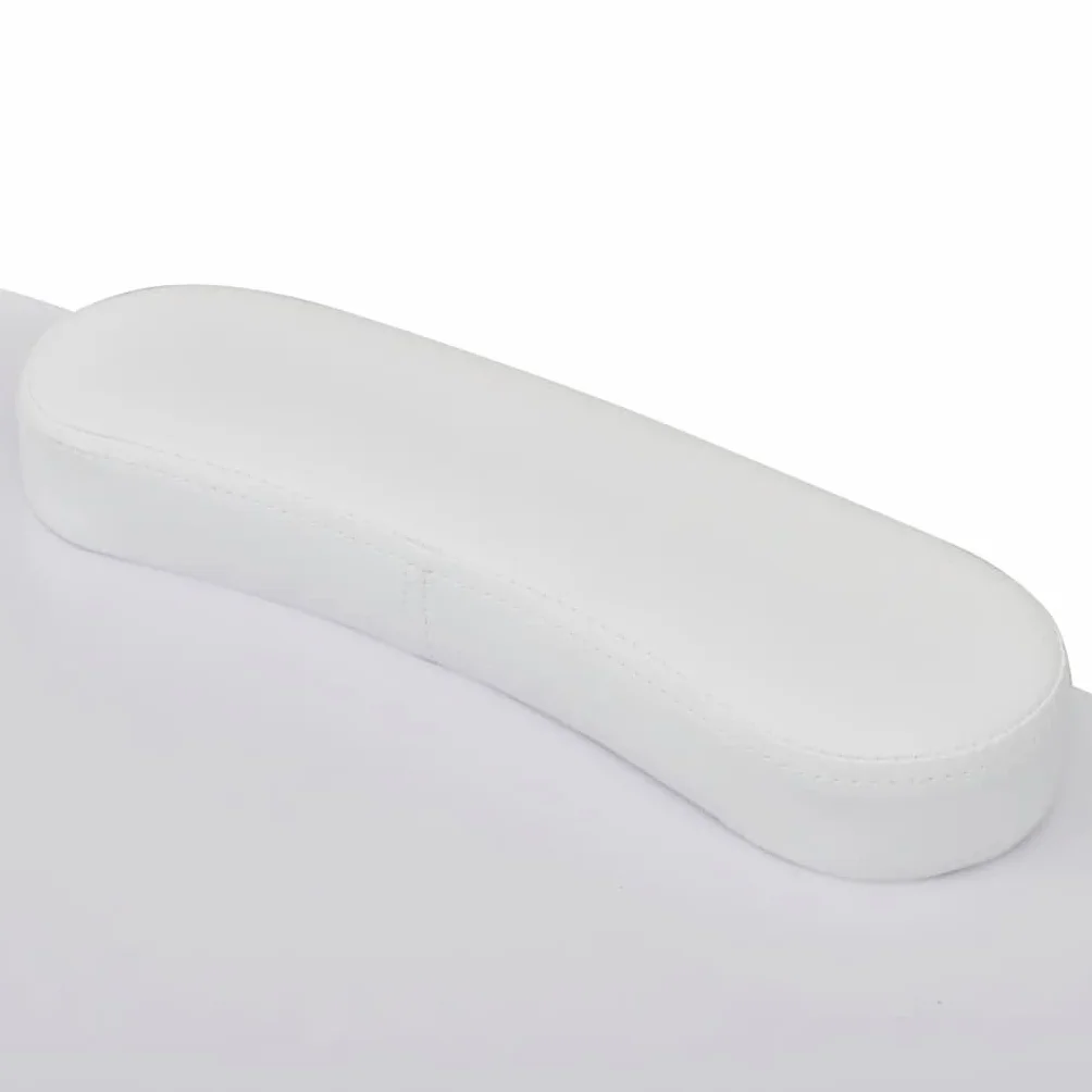 vidaXL Składany stolik do manicure z kółeczkami, biały