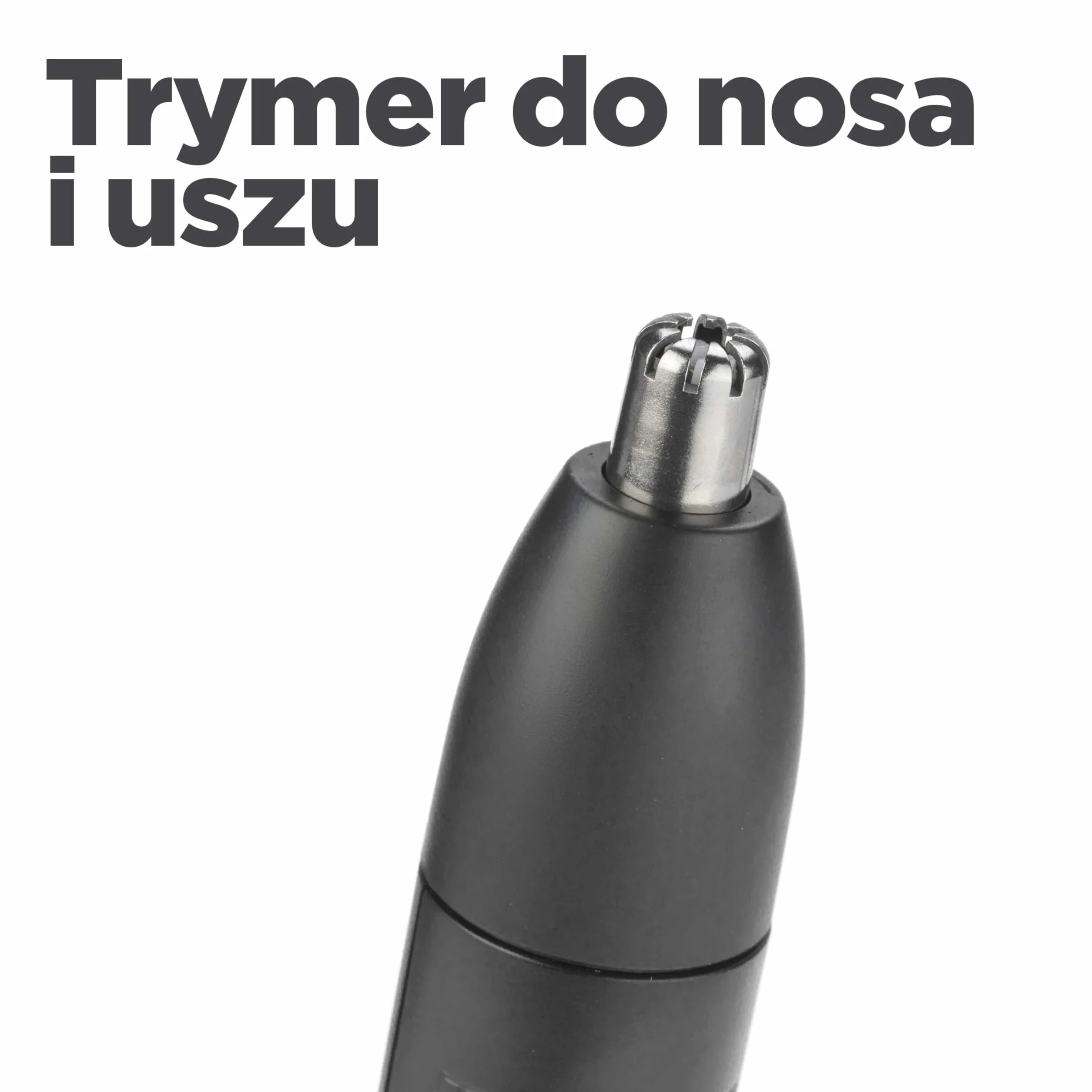 BaByliss Trymer do nosa i uszu - precyzyjny system 2 ostrzy, zasilany bateryjnie, stal nierdzewna, łatwe do czyszczenia zdejmowane nakładki, czarny, E650E