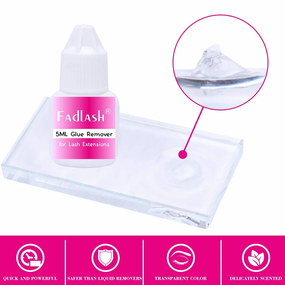 FADLASH Zmywacz kleju do przedłużania rzęs 5ml Profesjonalny kremowy zmywacz kleju do przedłużania rzęs (zmywacz kleju-5ml)