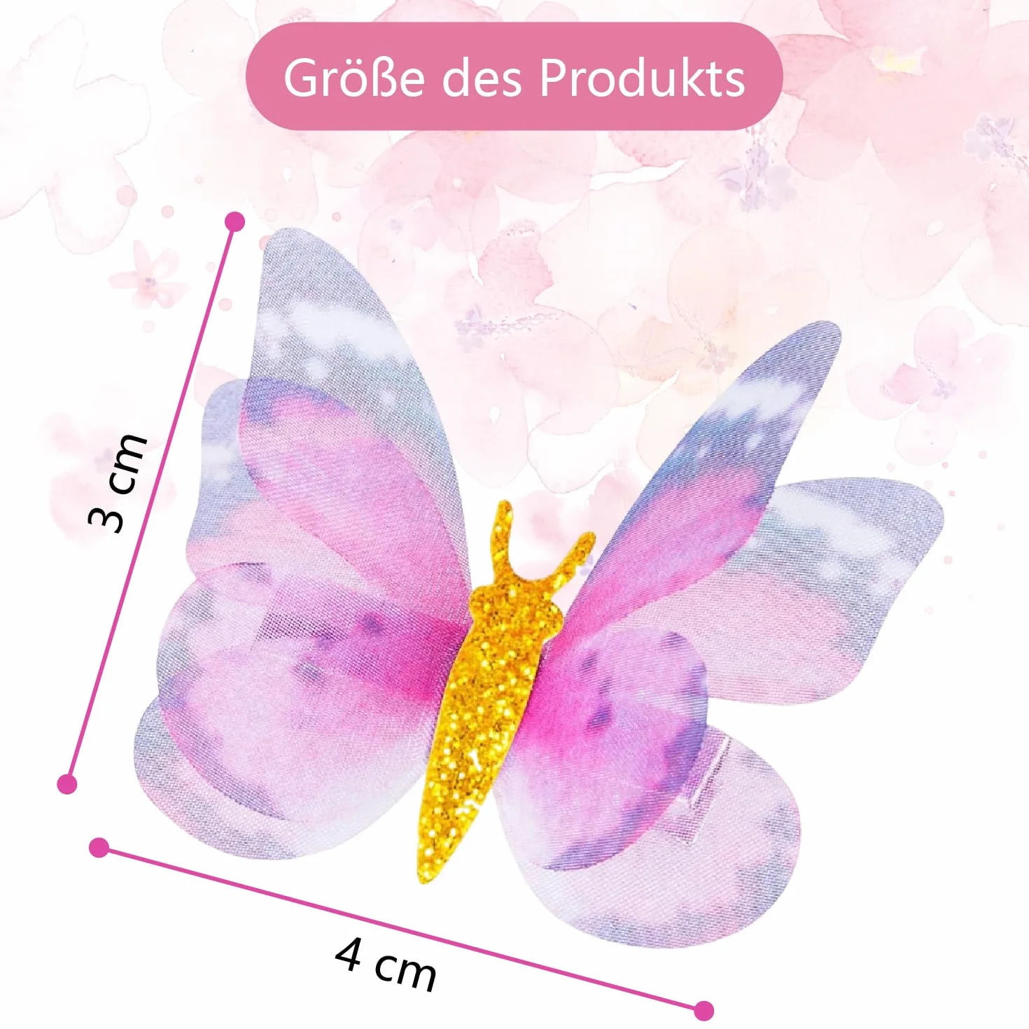 20 sztuk spinek do włosów w kształcie motyli, dekoracyjne motyle z klipsem, mini motyle, kolorowe klipsy do włosów, Moving Butterfly, dekoracyjne motyle z klipsem, opaska na włosy