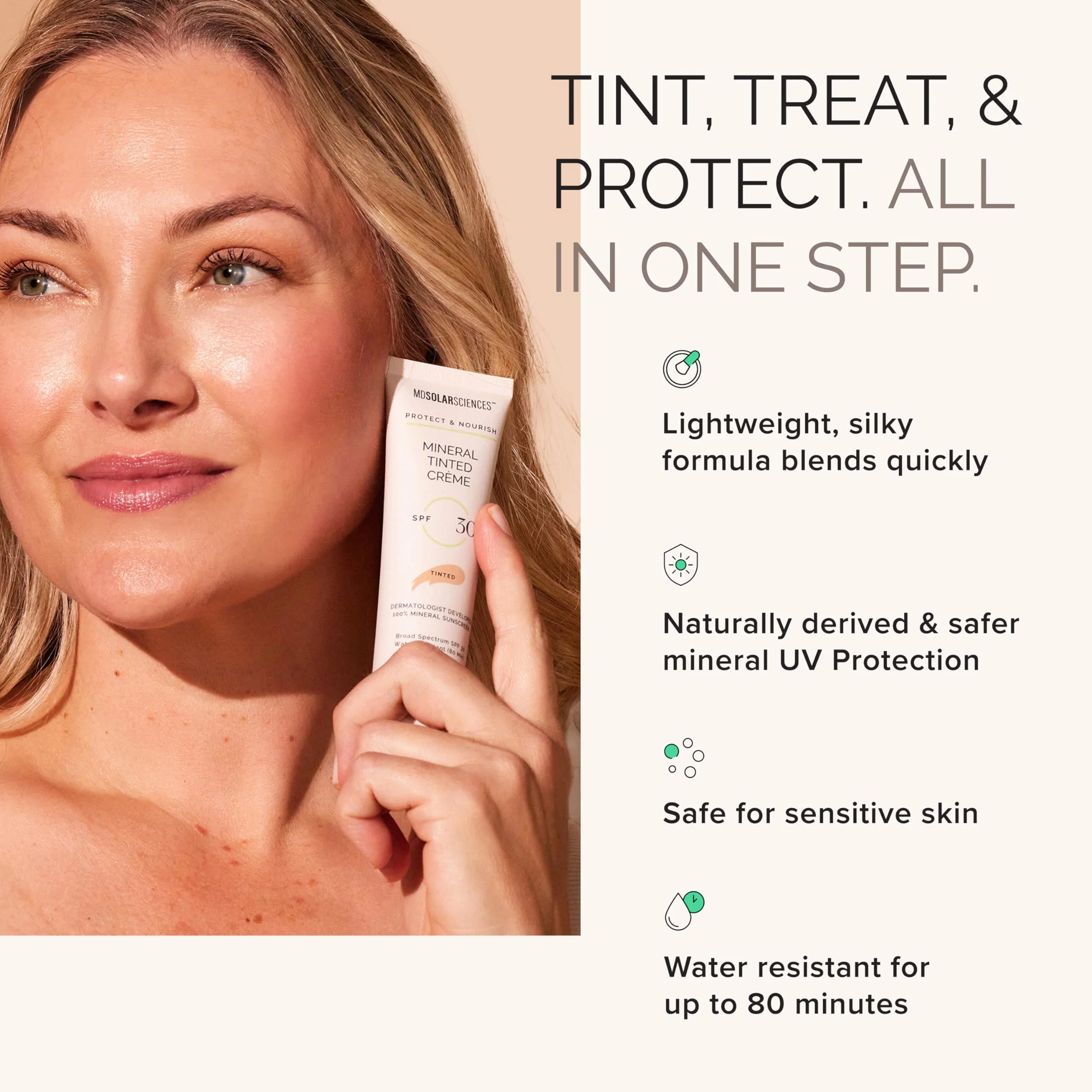 MDSolarSciences Mineral Tinted Creme SPF 30 UV Resistant 50 ml