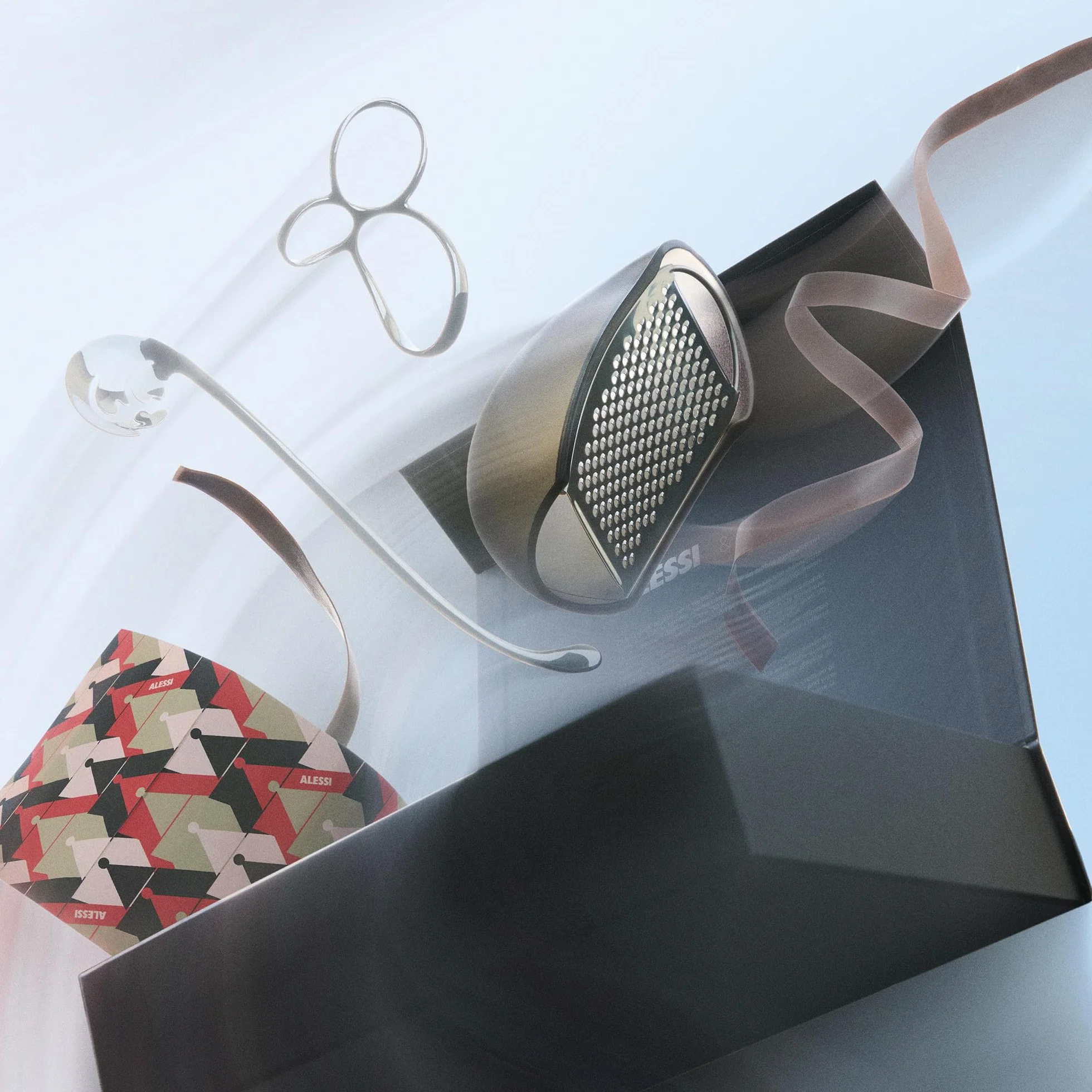 Alessi MMI31SET zestaw makaronów, stal nierdzewna, wielokolorowy