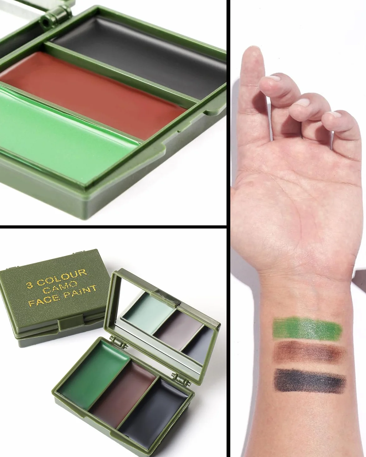 Paleta farb do twarzy 10 g przenośny makijaż kamuflaż wbudowane lustro