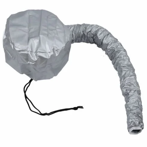 Bonnet kask do suszenia suszarka do włosów gumową taśmą mocowania szary