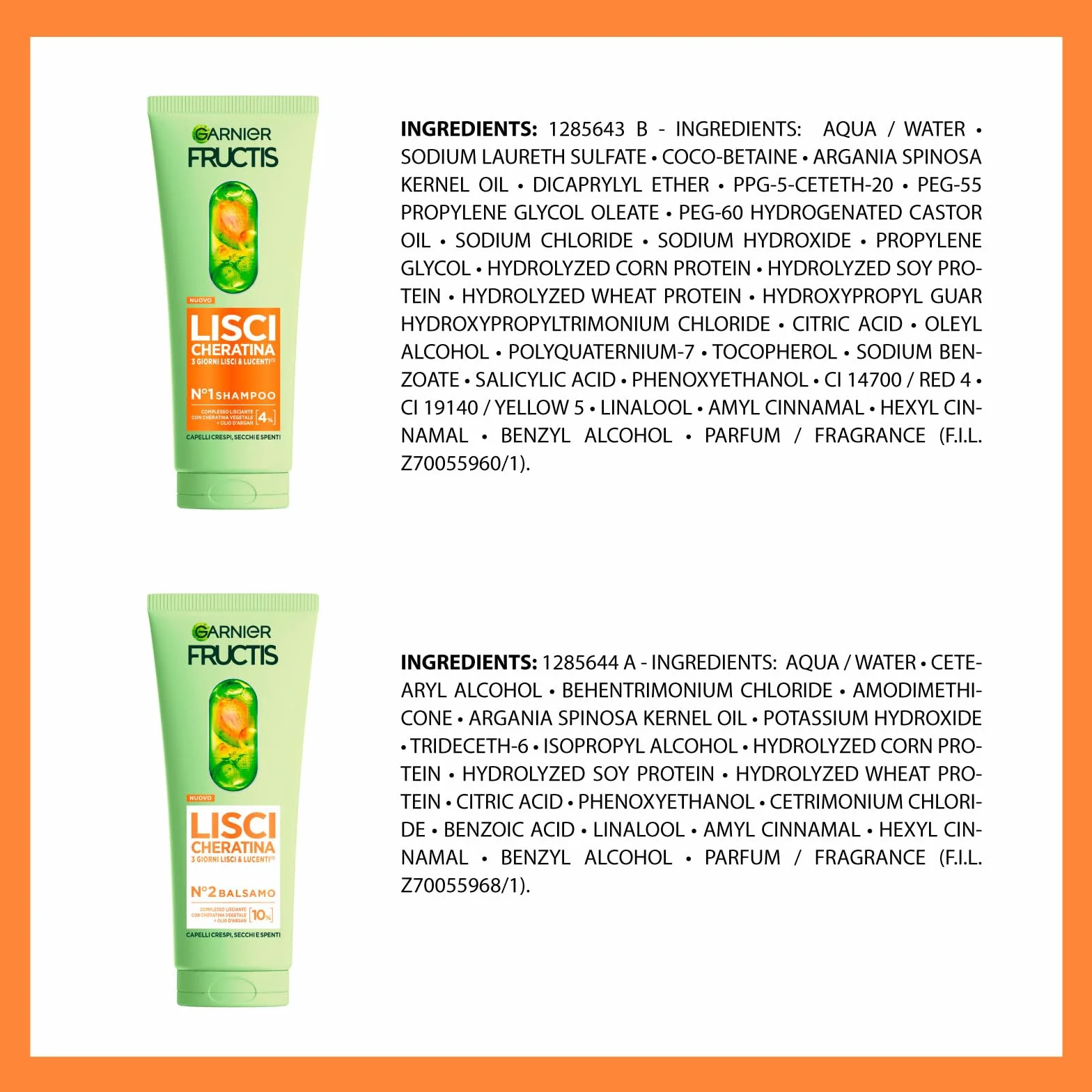 Garnier Fructis Keratin Sleek Straight zestaw do włosów z szamponem 200 ml + odżywka 200 ml + maska 370 ml + serum chroniące przed ciepłem Sleek & Stay 50 ml do suchych, matowych, puszących się włosów