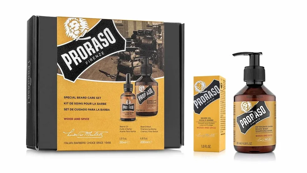 Proraso Zestaw duetów Szampon i olejek do brody Wood & Spice