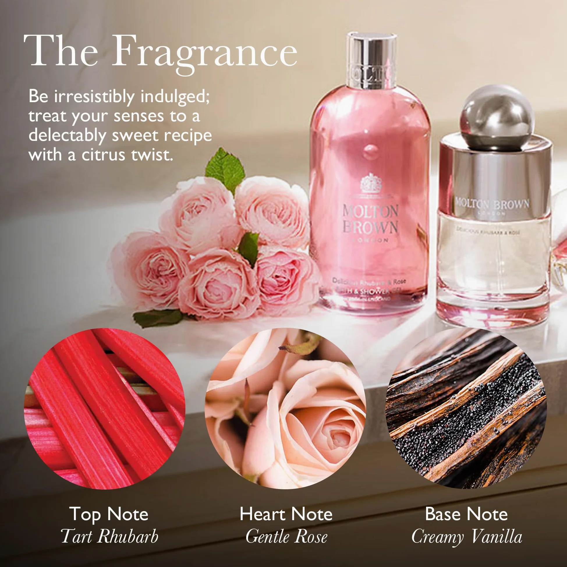 Molton Brown Delicious Rhubarb und Rose Mydło do mycia rąk, 300 ml