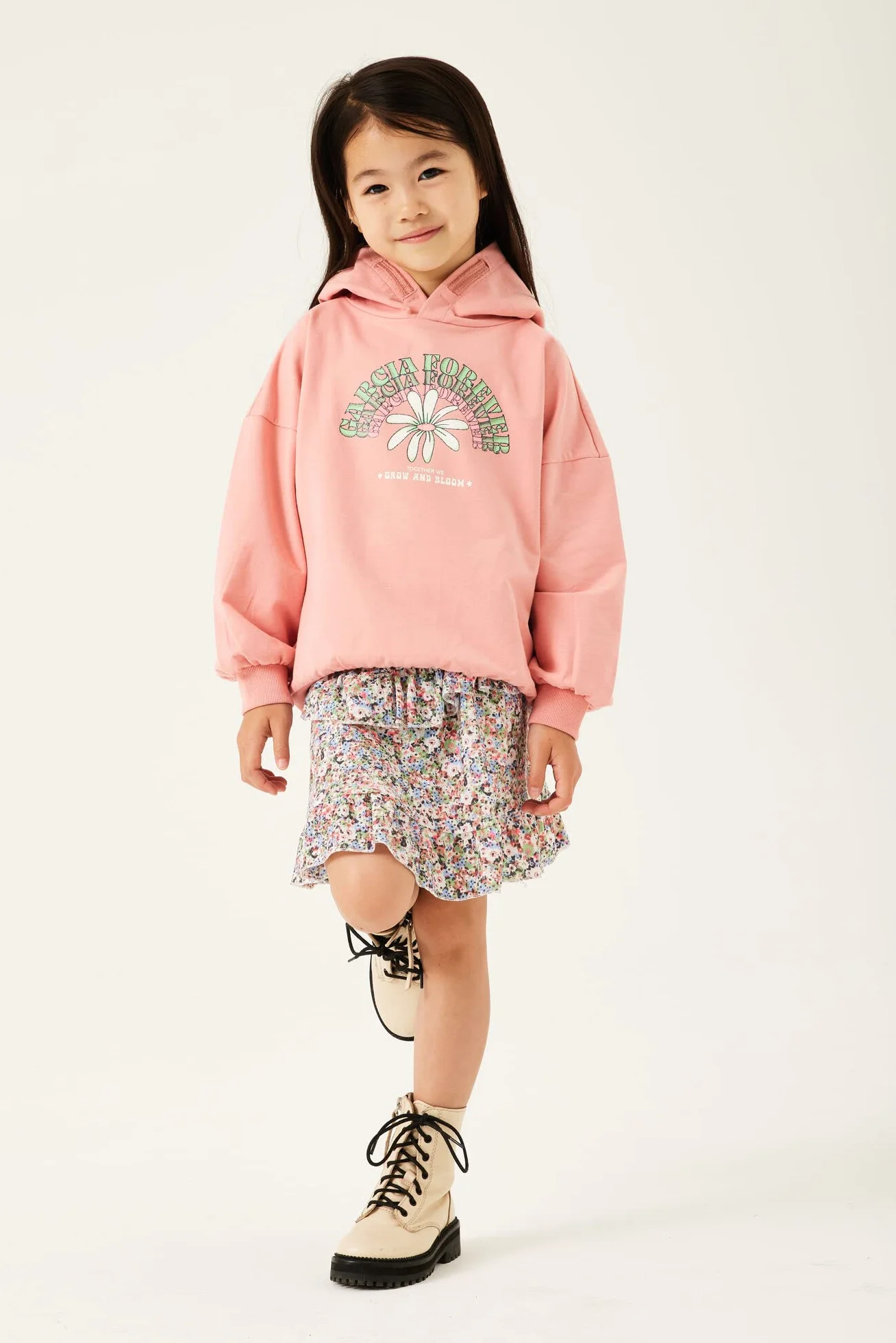 Garcia Kids Dziewczęca bluza, Candy pink, 104/110, Candy Pink, 104 cm