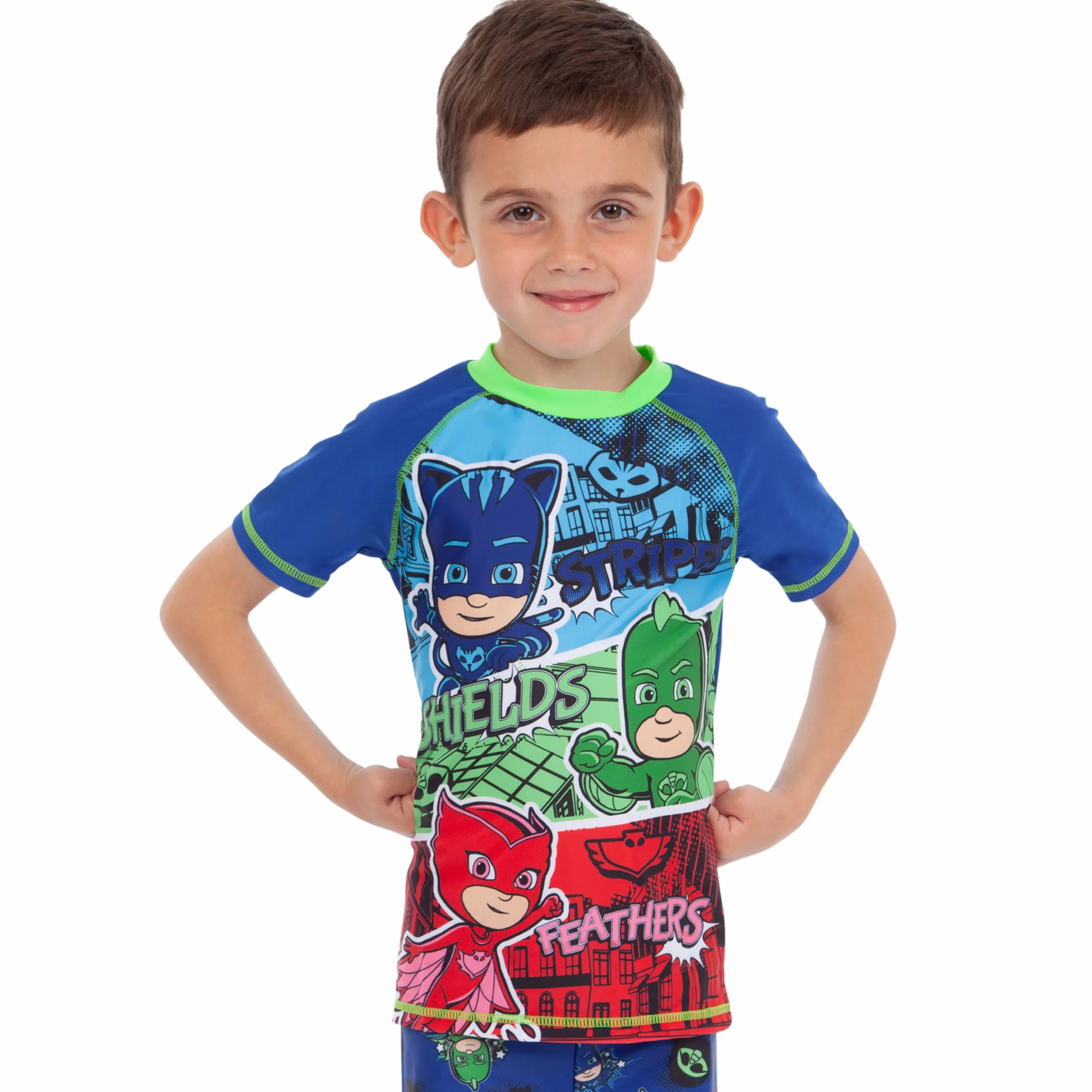 PJ Masks Dwuczęściowy kostium kąpielowy dla chłopców