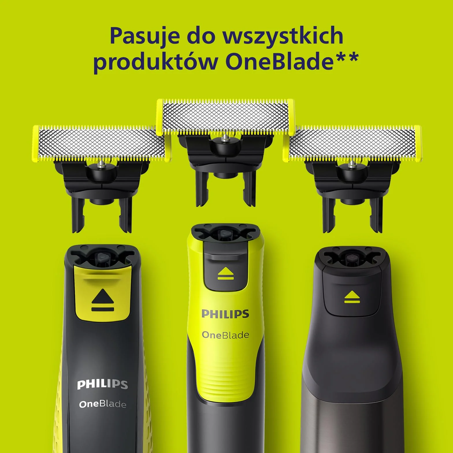 Philips Oryginalne ostrza wymienne OneBlade 360 do golarki hybrydowej, 4 sztuki, QP440/50