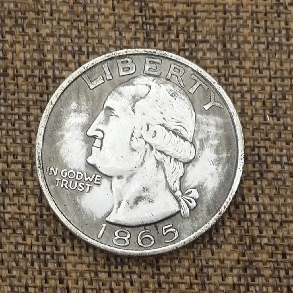 Najlepsze srebrne dolary Morgan - 1865 lat srebrne monety - stare monety USA - srebrny dolar amerykański stary oryginalny dolar Pre Morgan