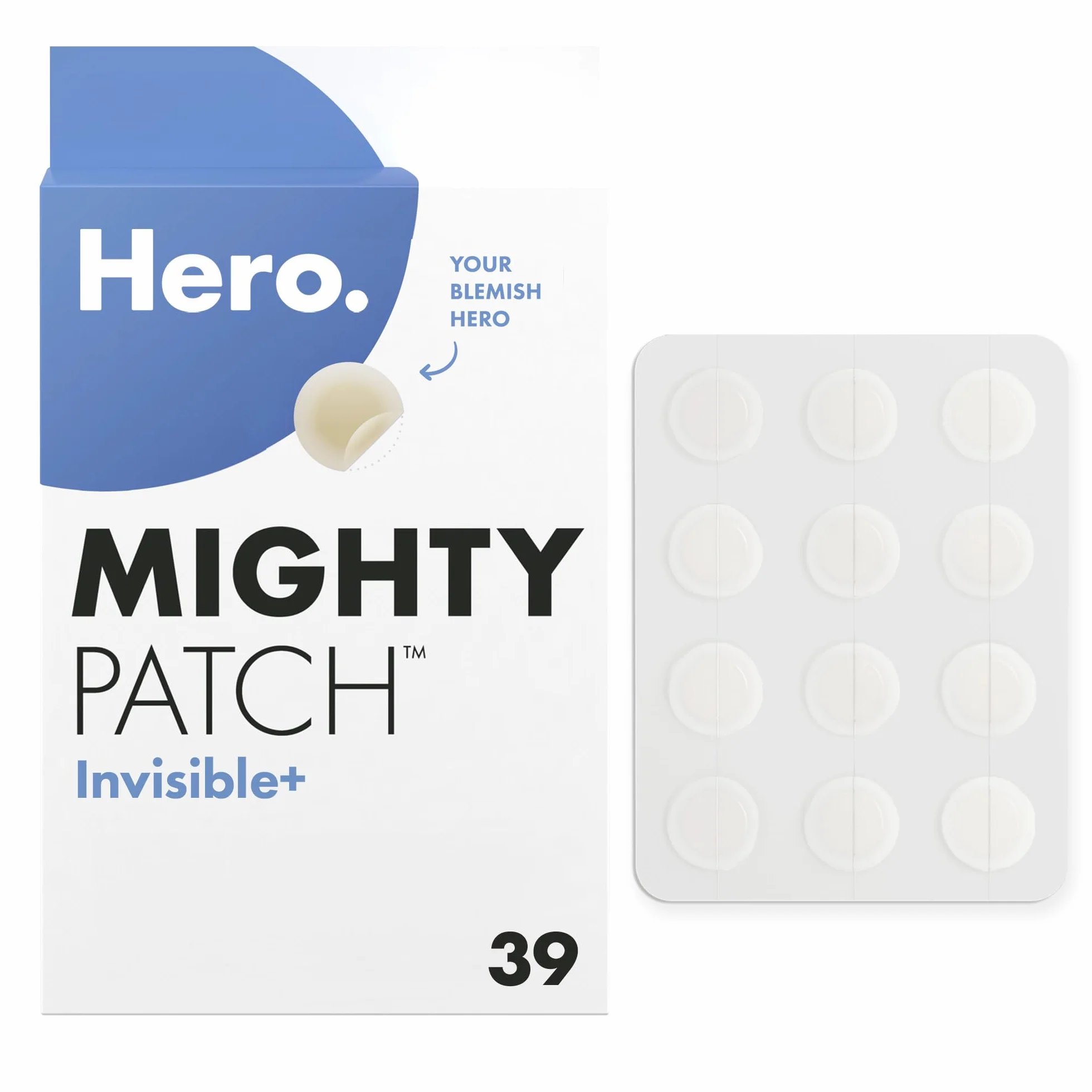 Hero Cosmetics Mighty Patch Invisible+ Spot Patches hydrokoloidowe przezroczyste plastry na trądzik