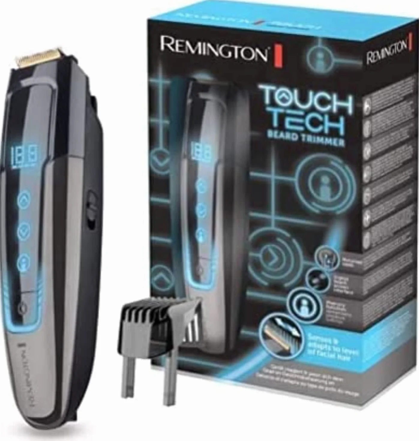 Remington Touch Tech MB4700 trymer do brody, zakres 0.4-18mm, bezprzewodowy, 50 min pracy, czarny