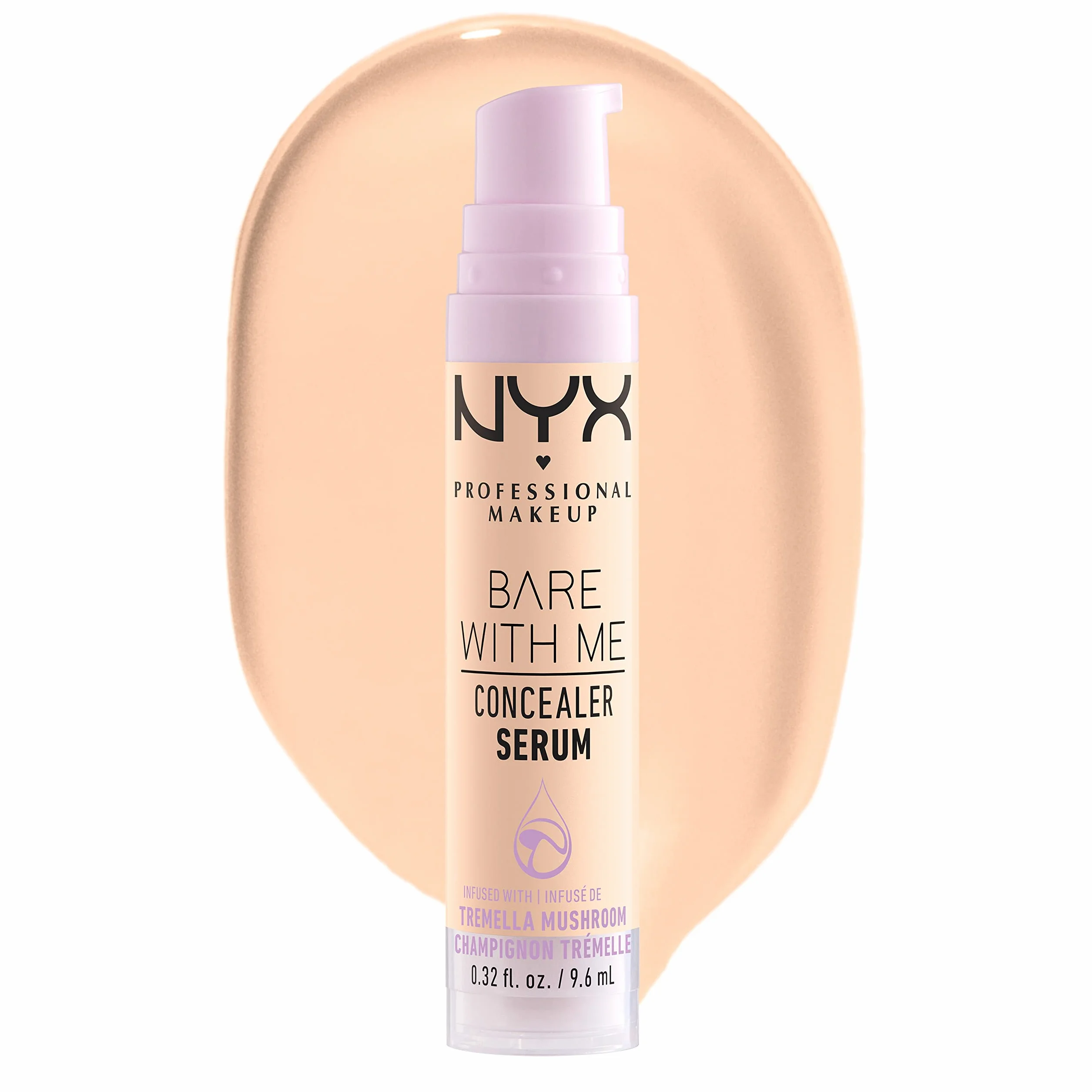 NYX Professional Makeup Korektor serum Bare With Me, naturalne wykończenie, średnie krycie, odcień : Fair (01)