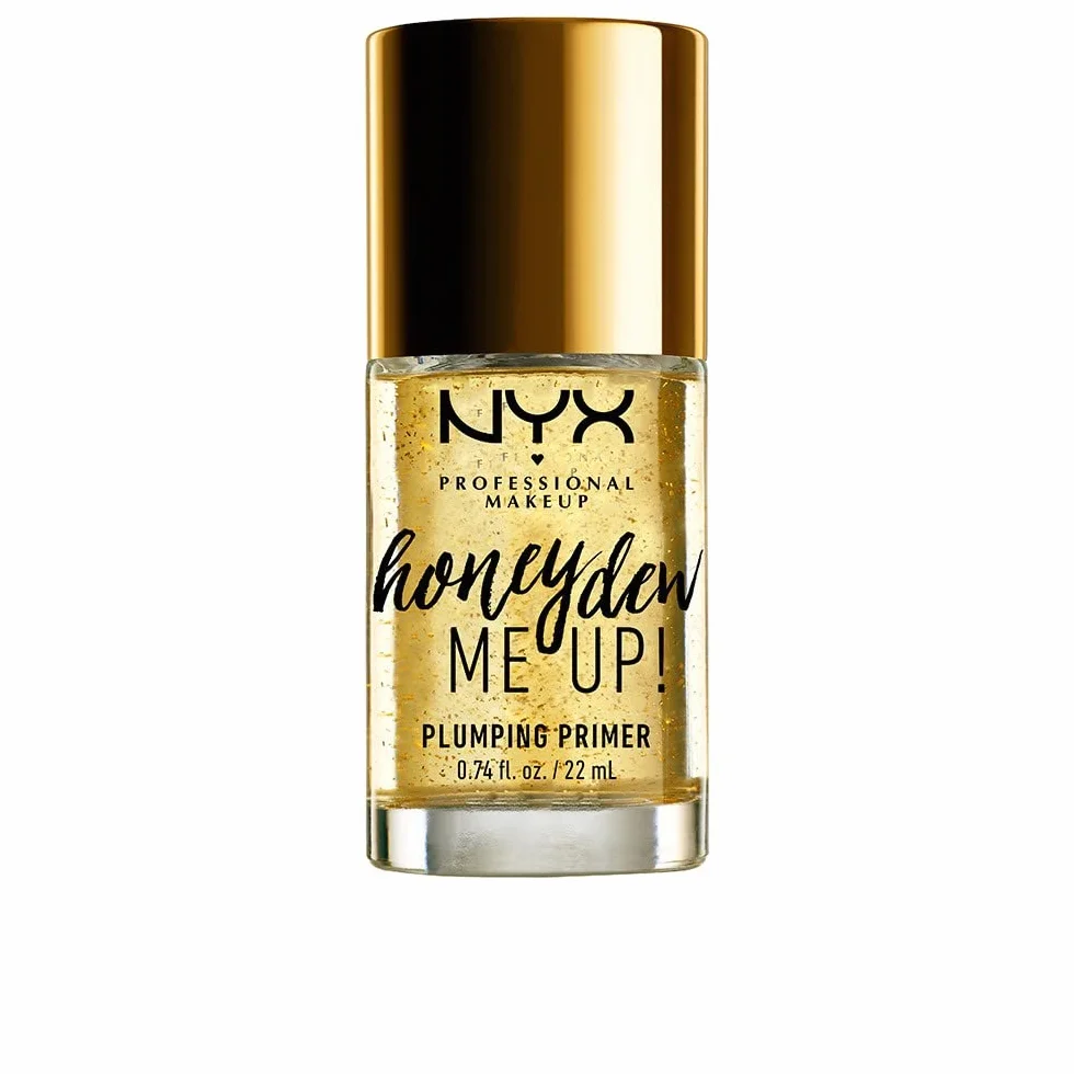 NYX Professional Makeup Honey Dew Me Up podkład pod makijaż, podkład wypełniający z ekstraktem z spadzii i złotymi plamkami, błyszczące wykończenie, wegańska formuła, 20 ml