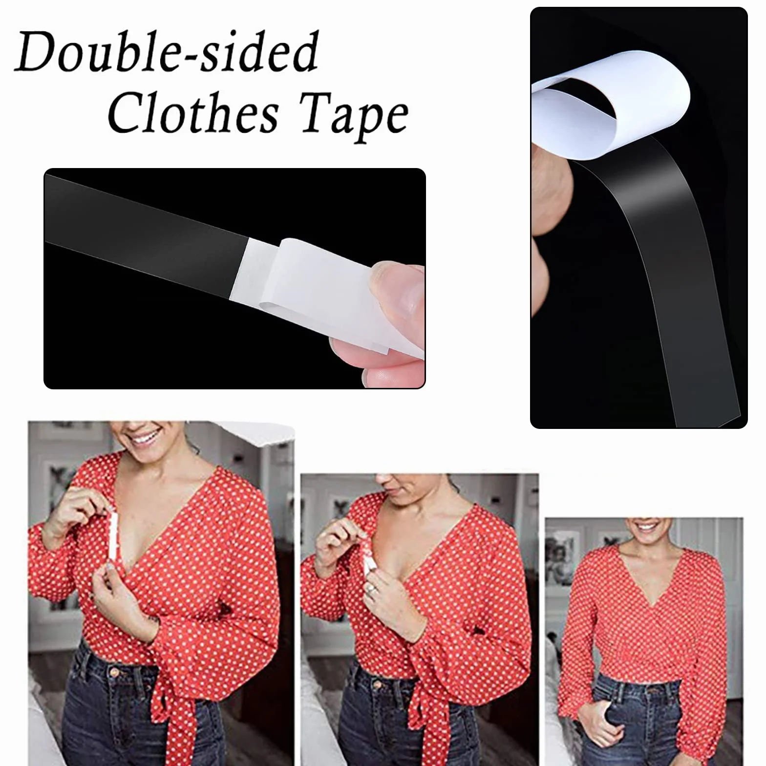 36 sztuk Fashion Beauty Tape, dwustronna taśma klejąca do skóry, jakość medyczna, dwustronna dla mody i ciała (8,5 cm/1,2 cm)