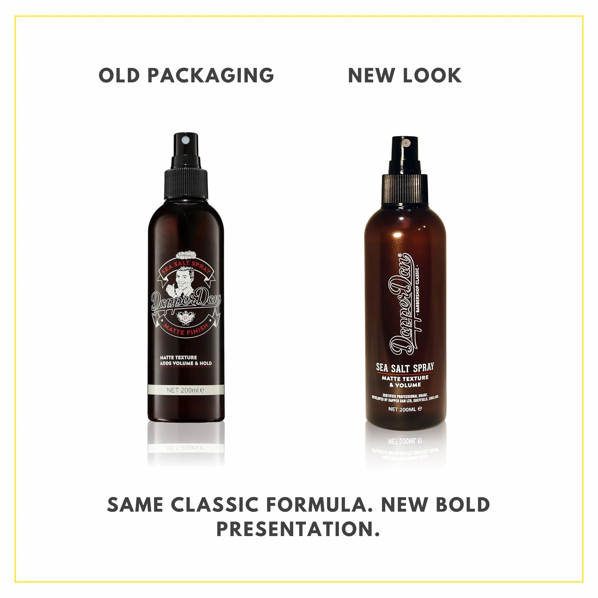 Dapper Dan Sea Salt Spray 200 ml Men's Texturising Matt Finish Sandalwood Scent