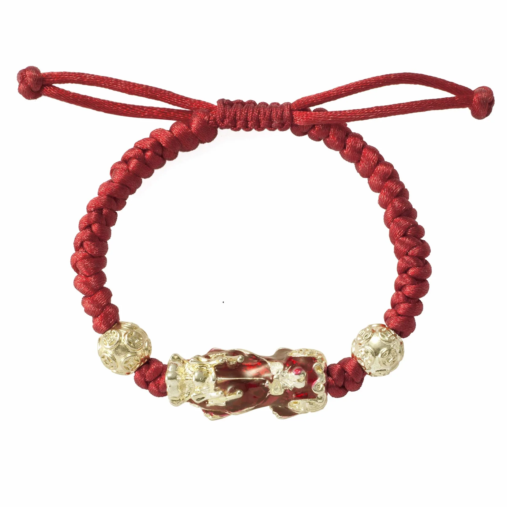 Feng Shui Pixiu regulowane ręcznie plecione bransoletki z liny zestaw szczęśliwego bogactwa bransoletka para przyjaźni amulet biżuteria