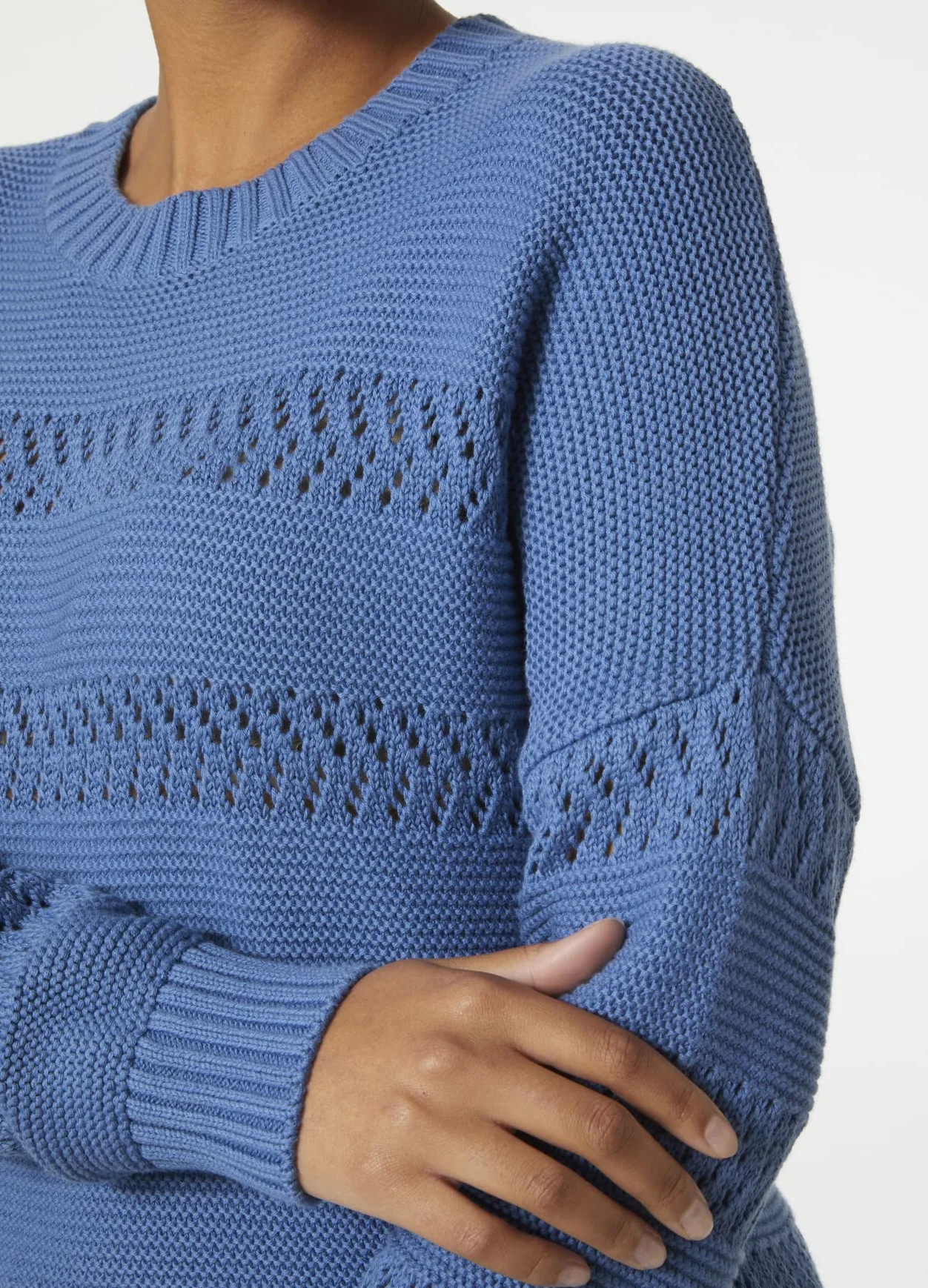 Helly Hansen Damski sweter W Pier Pointelle, azuryt, M, Azuryt, M