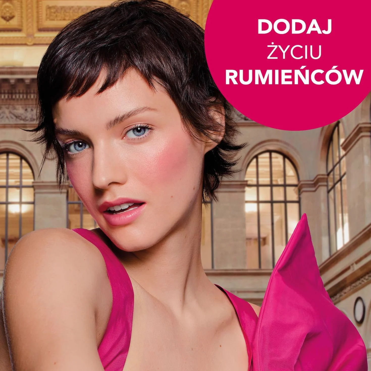 Bourjois Little Round Pot trwały róż do policzków z lusterkiem i pędzelkiem nr 34 Rose d'Or, 2,5g