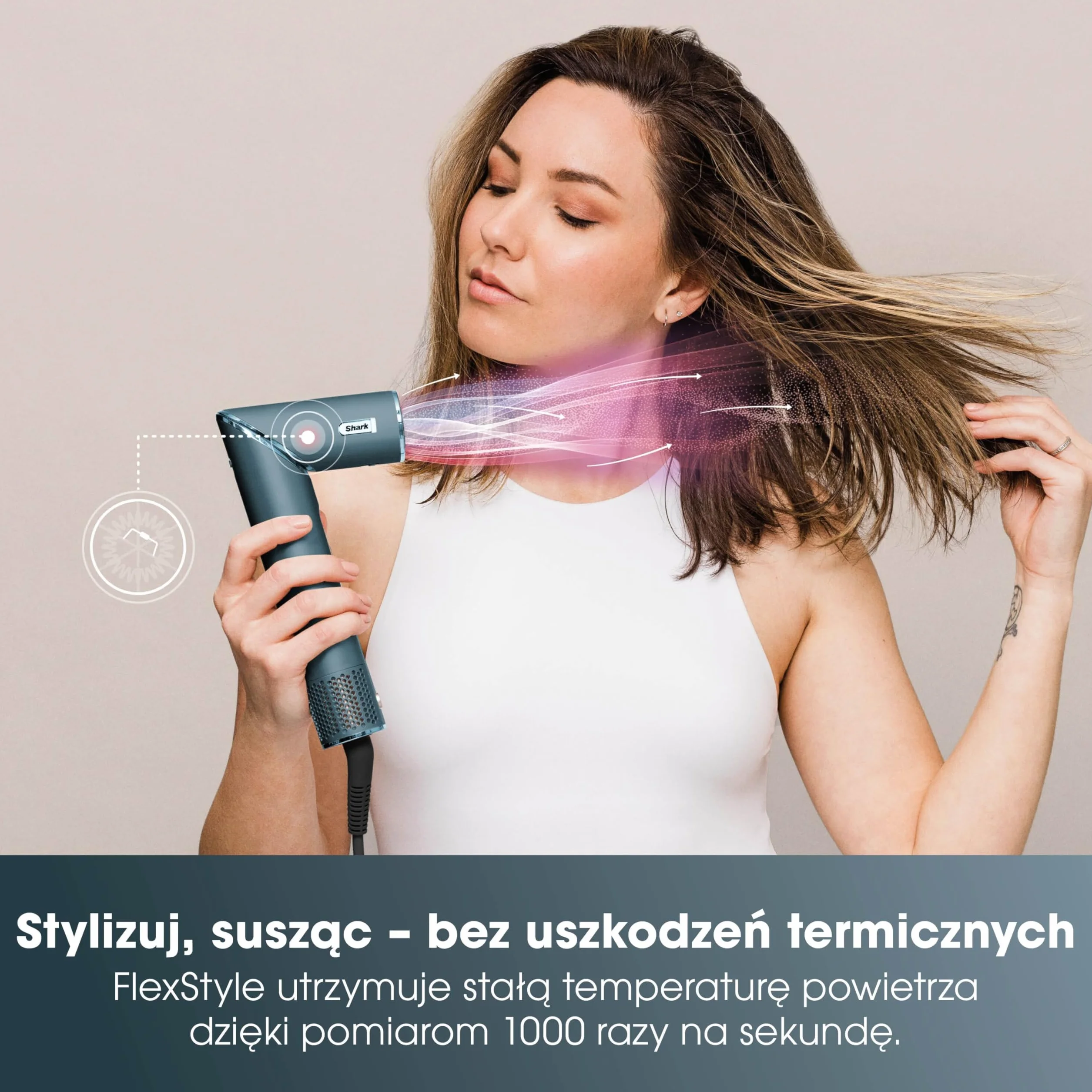 Shark Suszarka do Włosów 5 w 1 HD456TLEU Zielony