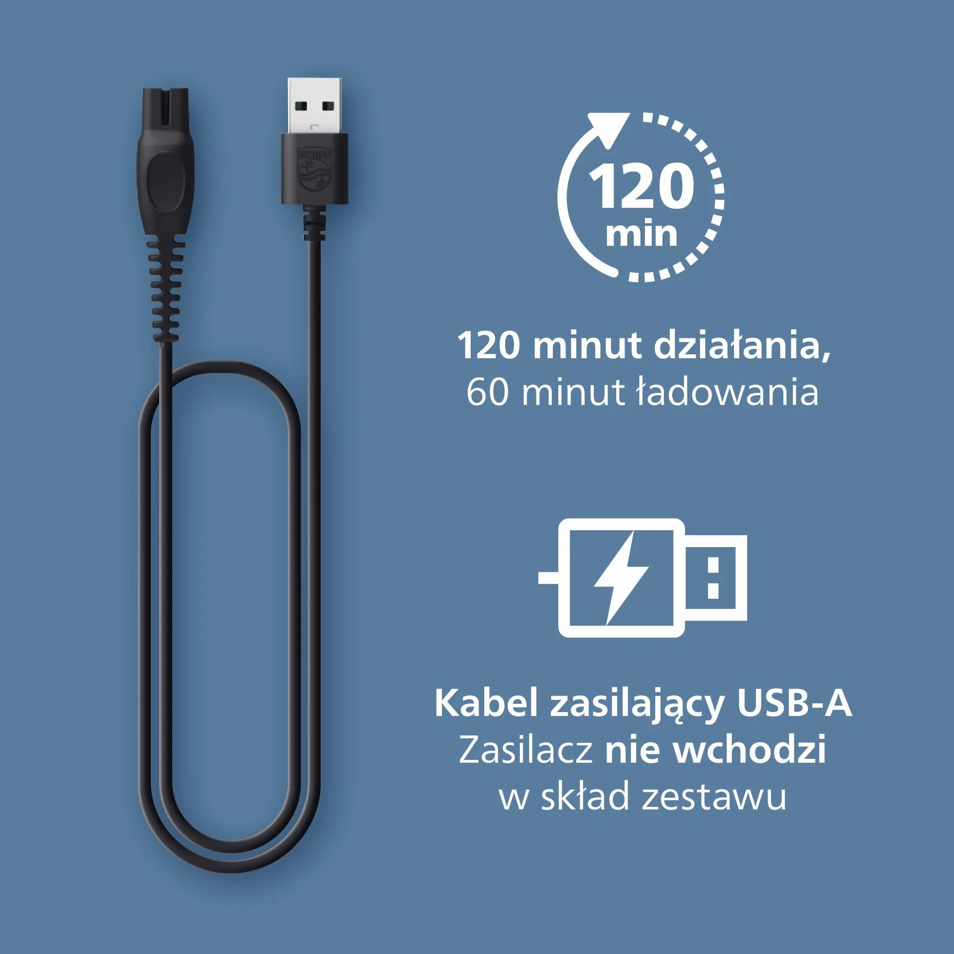 Philips Trymer do brody Seria 7000 BT7660/15, samoostrzące się metalowe ostrza, 40 ustawień długości, BeardSense, wodoodporny