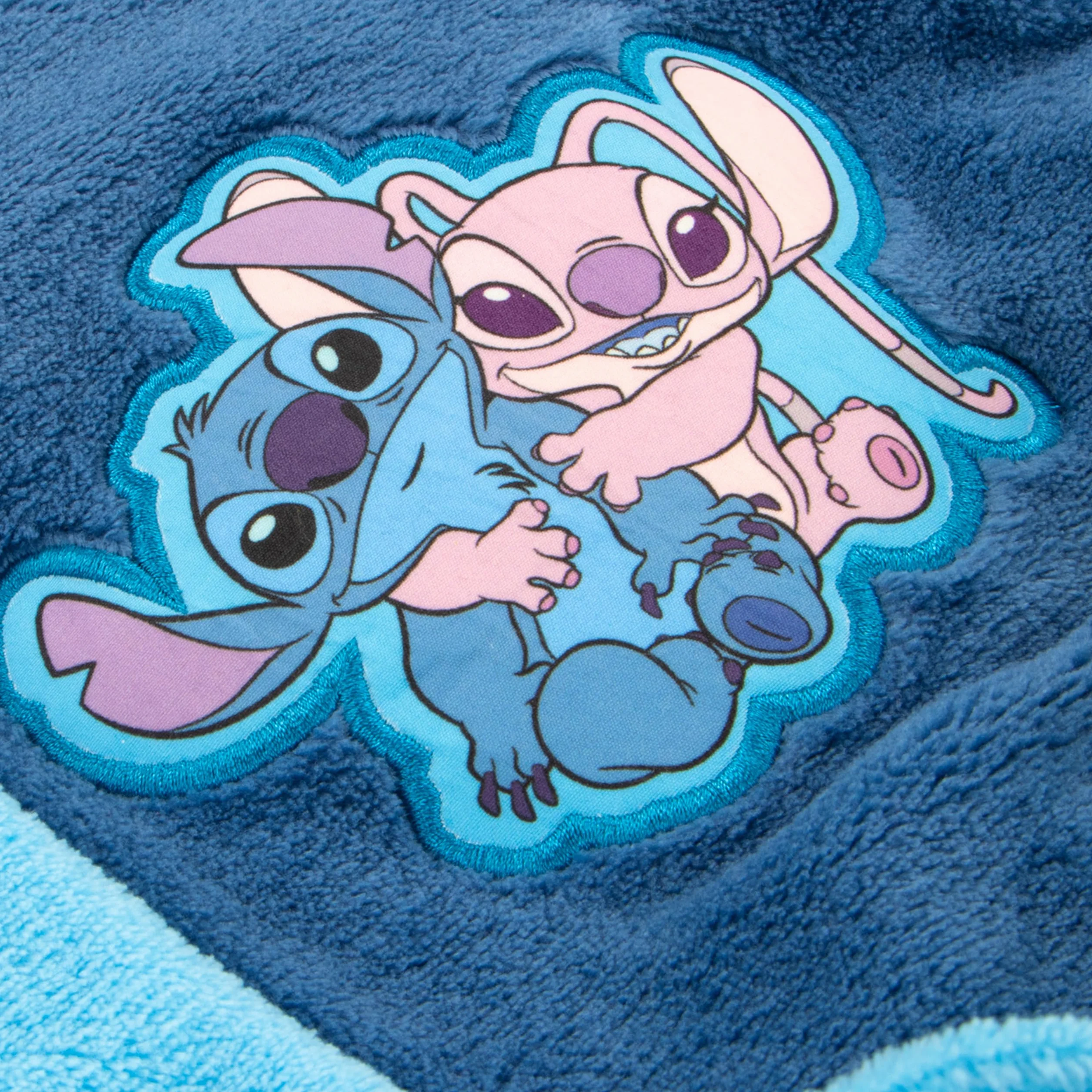 Disney Lilo i Stitch Szlafrok | Szlafrok z Kapturem | Polarowy Szlafrok z 3D Uszami | Oficjalny Produkt Stitch