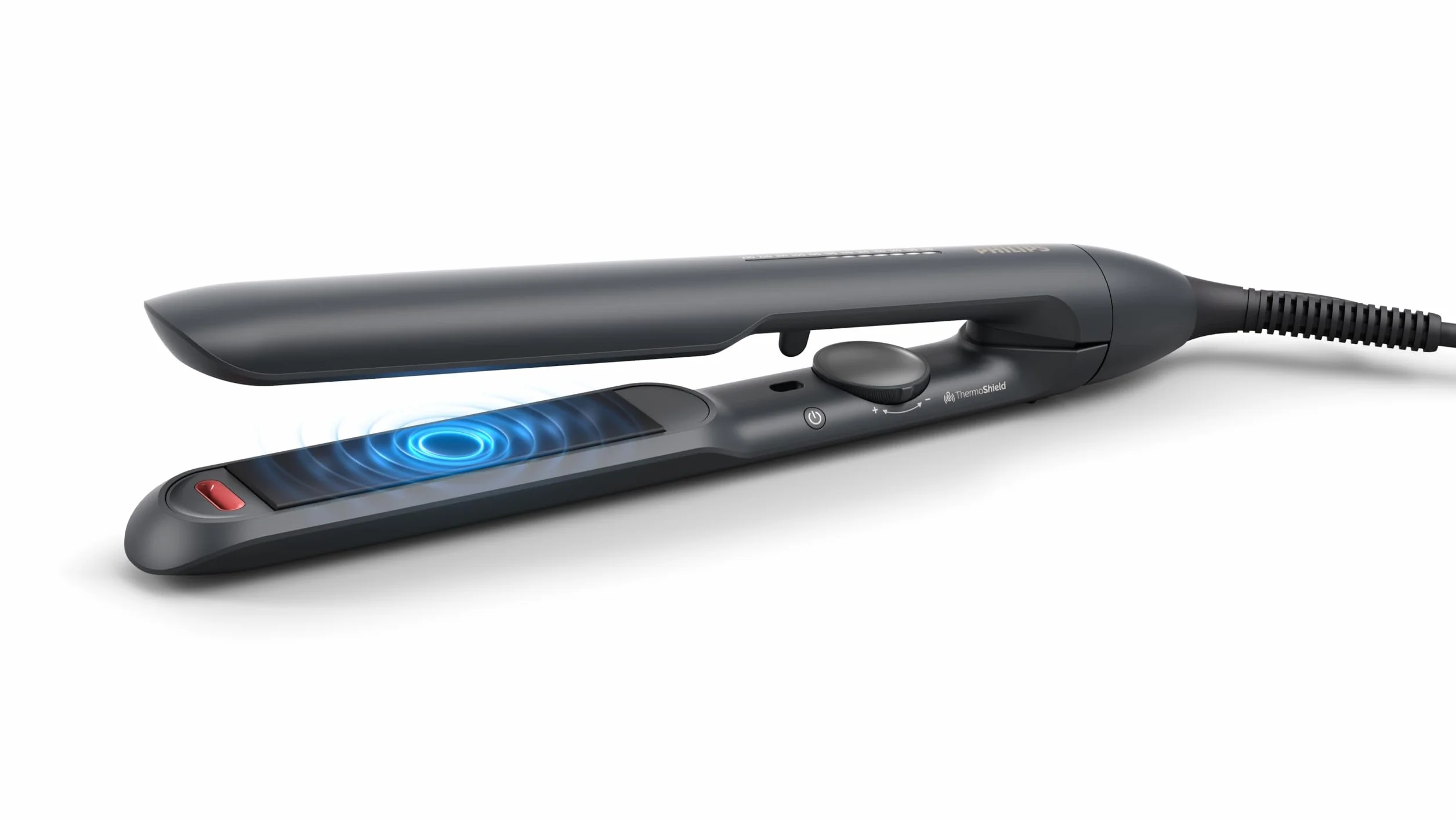 Philips Prostownica do włosów Seria 5000 ThermoShield Czarna BHS510/00