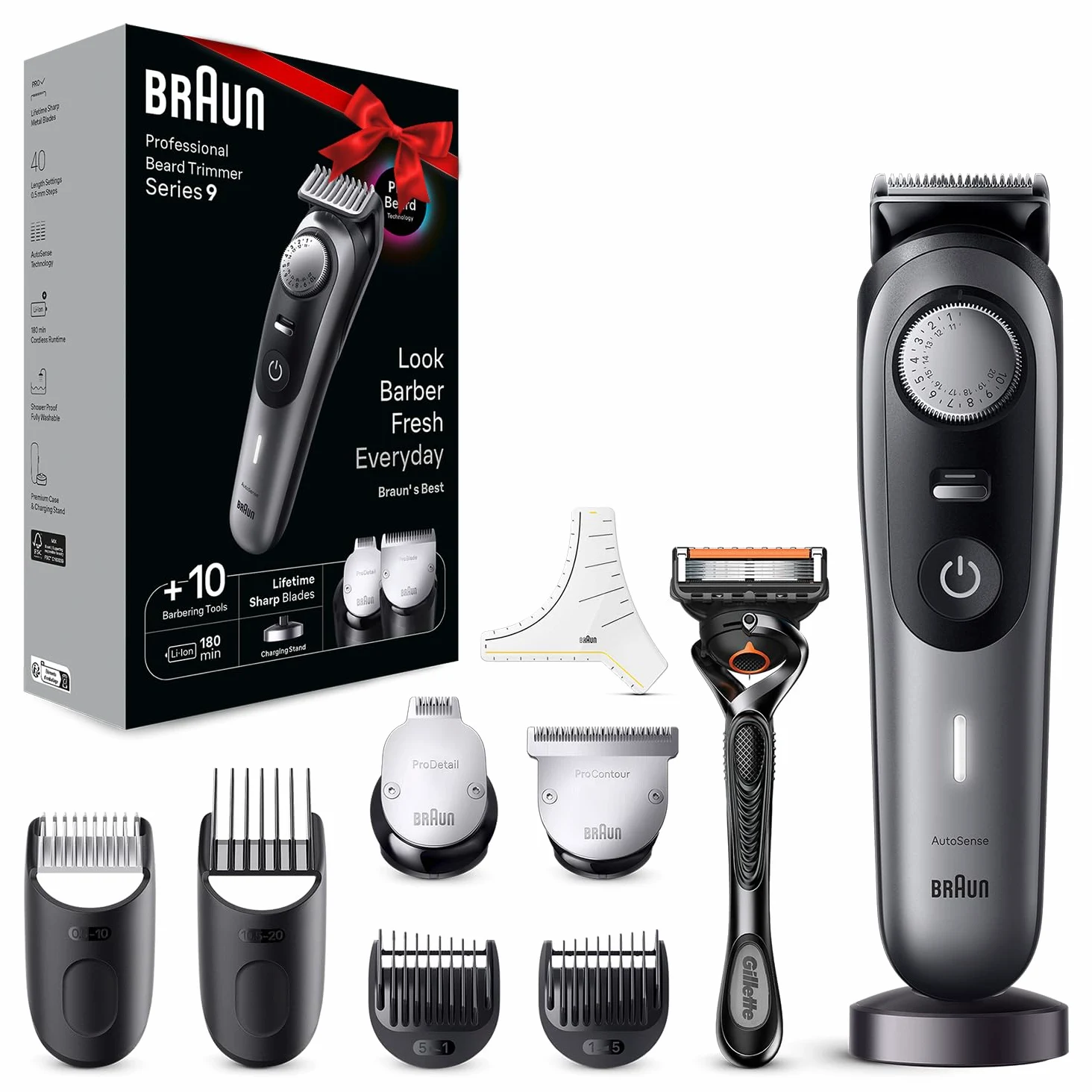 Braun Series 9 4210201448495 Golarka, Czarny, 40 długości