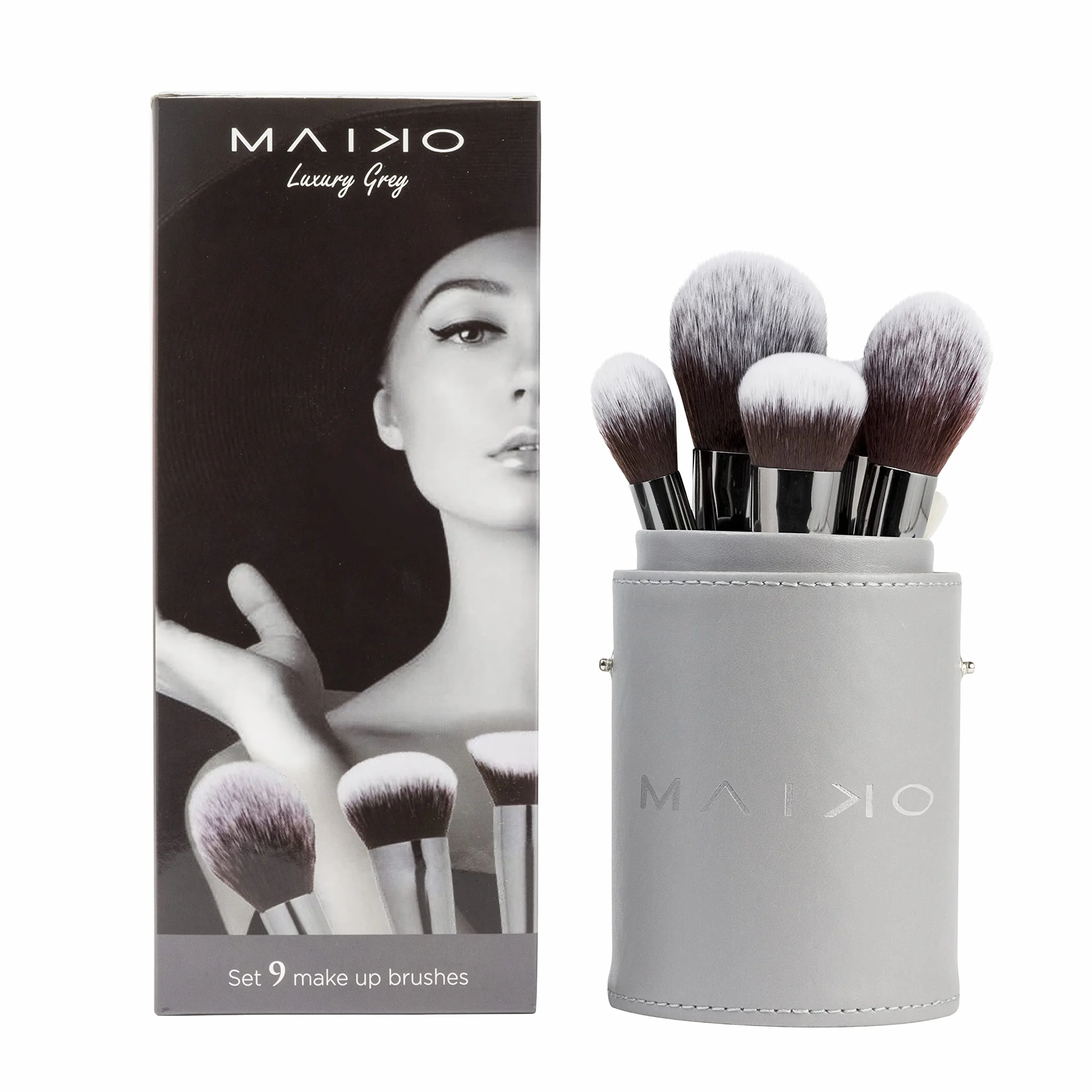 MAIKO Zestaw 9 pędzli Grosey szary