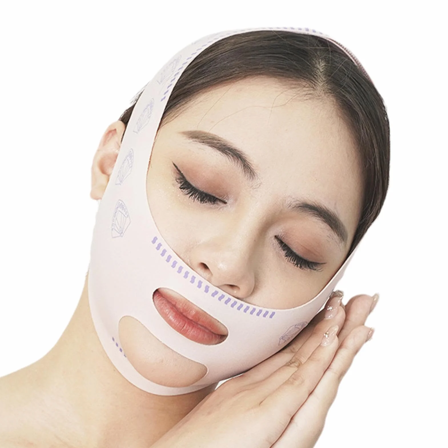 Face Lifting Strap, Adjustable Slimming Band, Comfortable V- Lift Belt, Seamless Skin-Friendly Face Lift Tape, Chin Reducer, Perfect For Tightening & Contouring