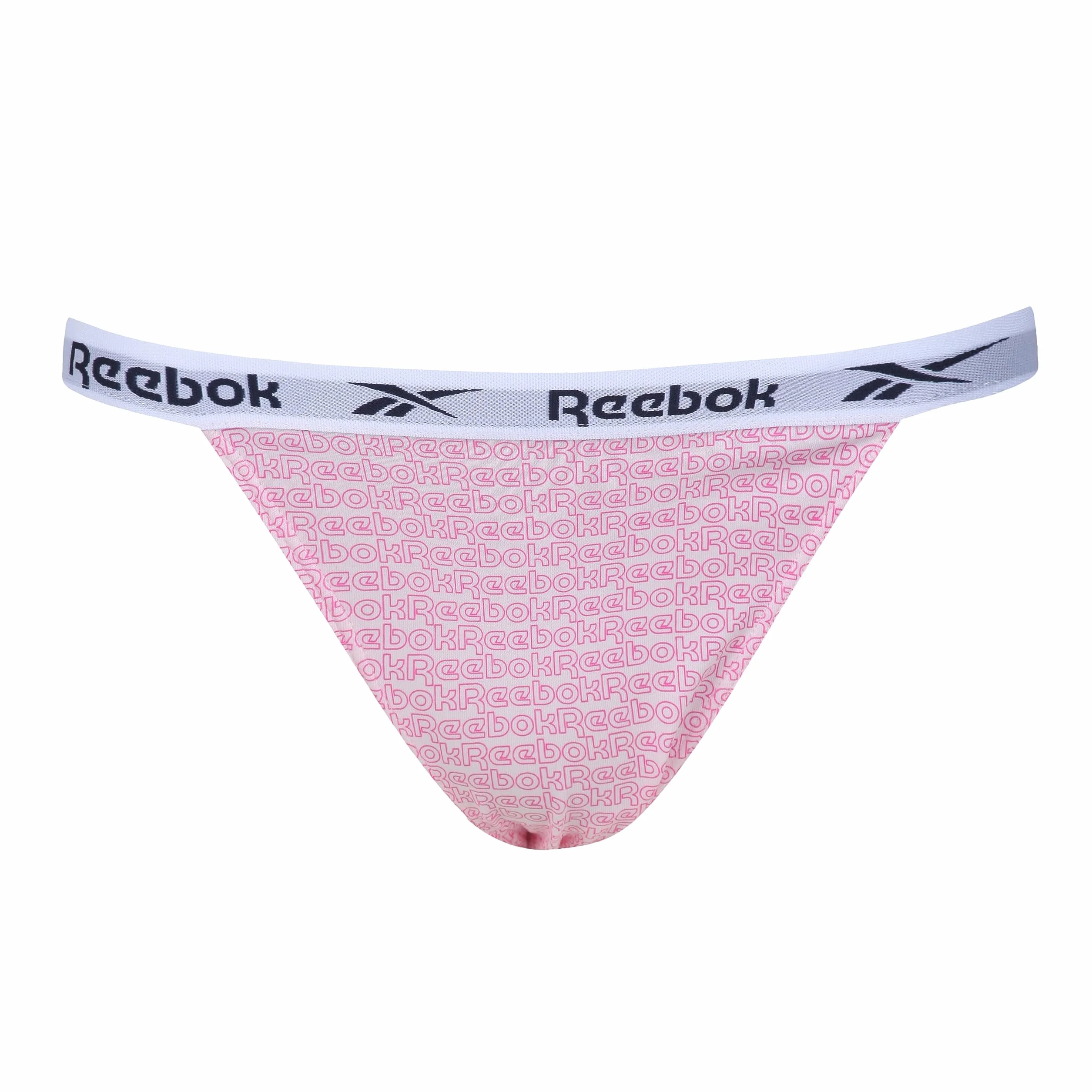 Reebok Figi Kobiety Damen Reebok Tanga-slips In Navy/Print/Grau - Packung Mit 3 Stück