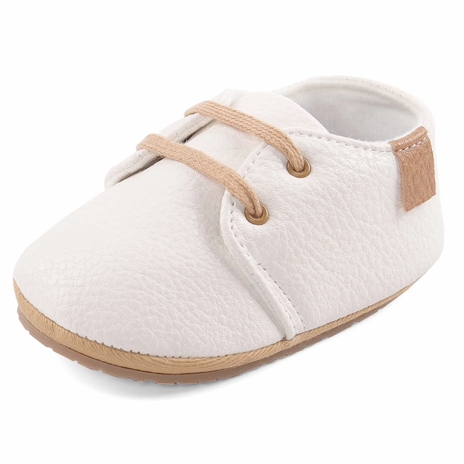 LACOFIA Buty do nauki chodzenia, antypoślizgowe, sznurówki, buty do raczkowania, dla chłopców i dziewczynek, buty dla dzieci