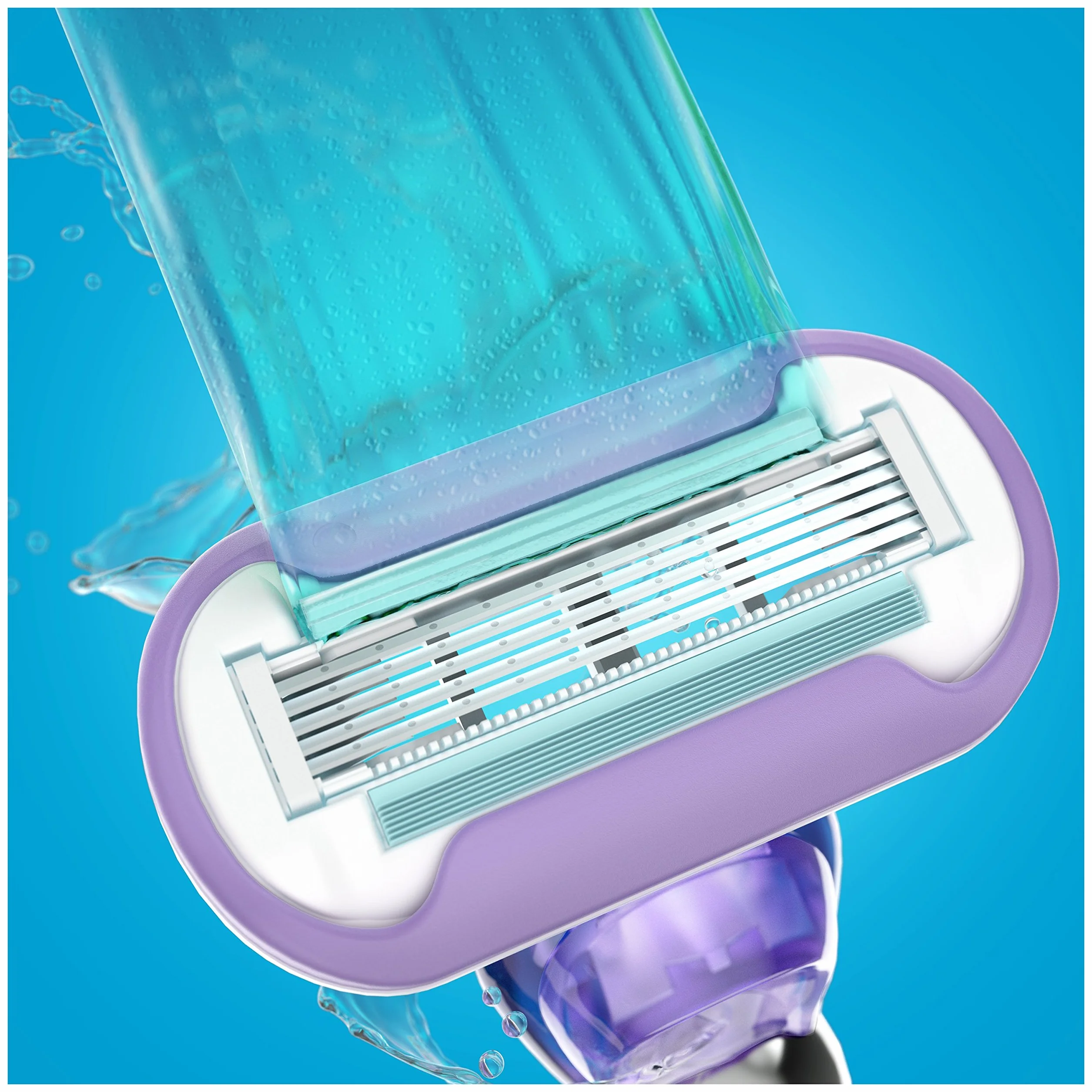 Gillette Venus Extra Smooth Swirl ostrza do golenia damskie z paskami nawilżającymi dla ochrony skóry, 3 ostrza zapasowe