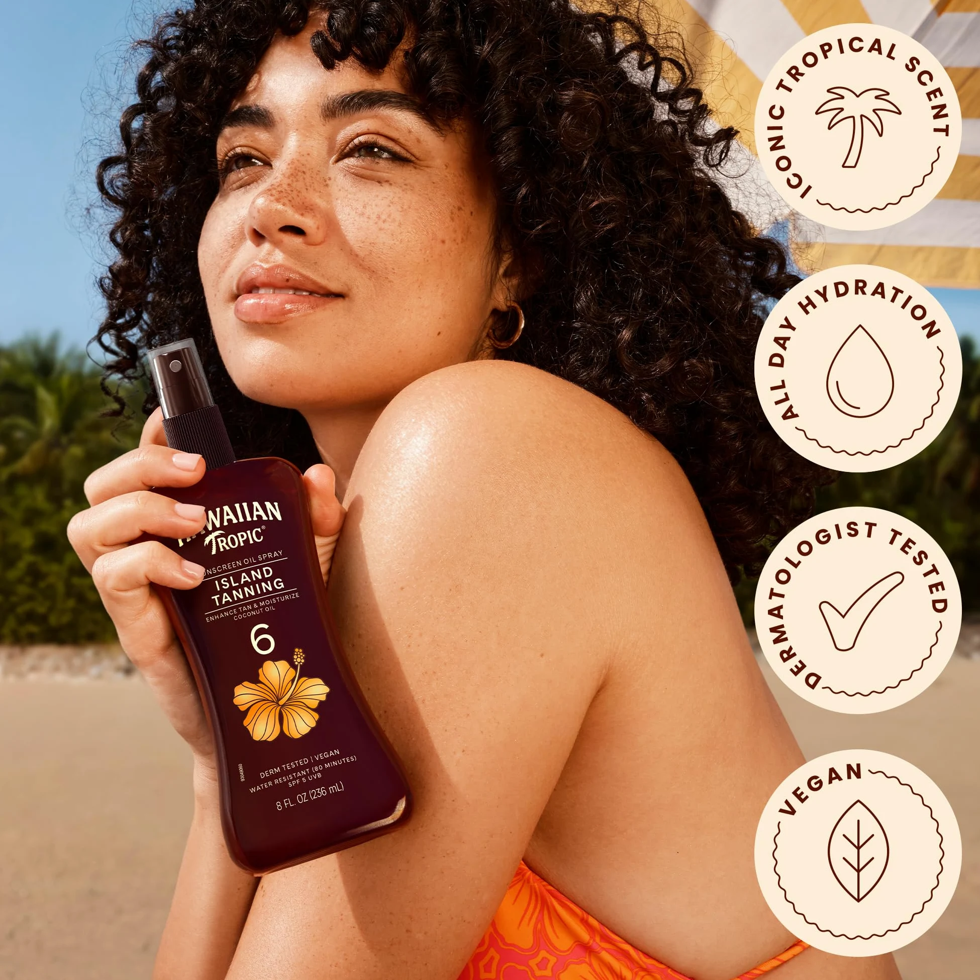 Hawaiian Tropic Dark Tanning Oil SPF #6 Pomp by Hawaiian Tropic