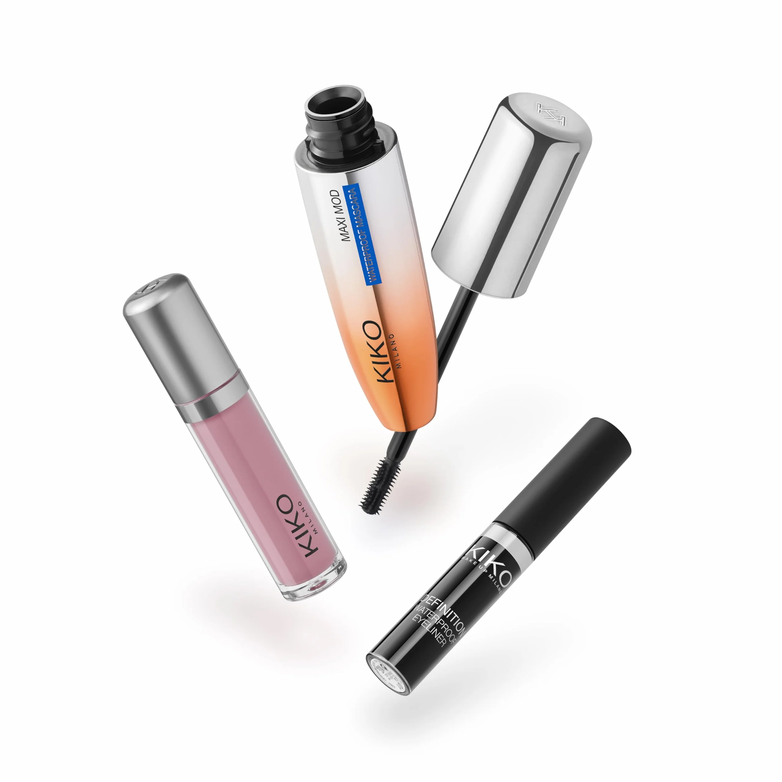 KIKO Milano Unmissable Makeup Set, Zestaw Do Makijażu Z Tuszem Do Rzęs, Wodoodpornym Eyelinerem I Matową Pomadką W Płynie