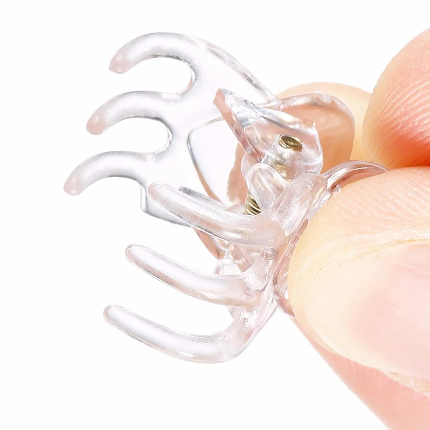 Mini pazurów do włosów Mikro Czarne Plastikowe Spinki