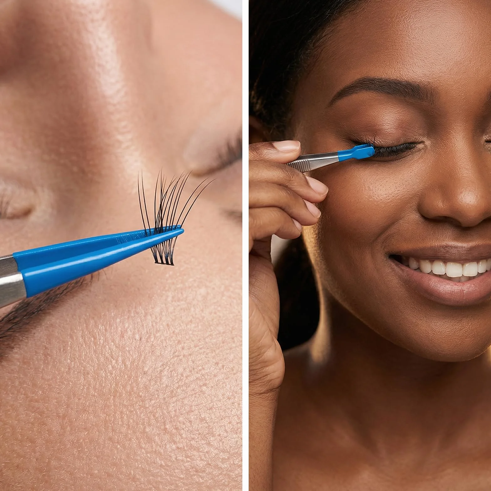 Nogeqi 4 pęsety z gumowymi końcówkami, tweezers z gumowymi końcówkami, powlekane PCW, precyzyjne pęsety do rzemiosła, biżuterii, perełek, znaczków pocztowych