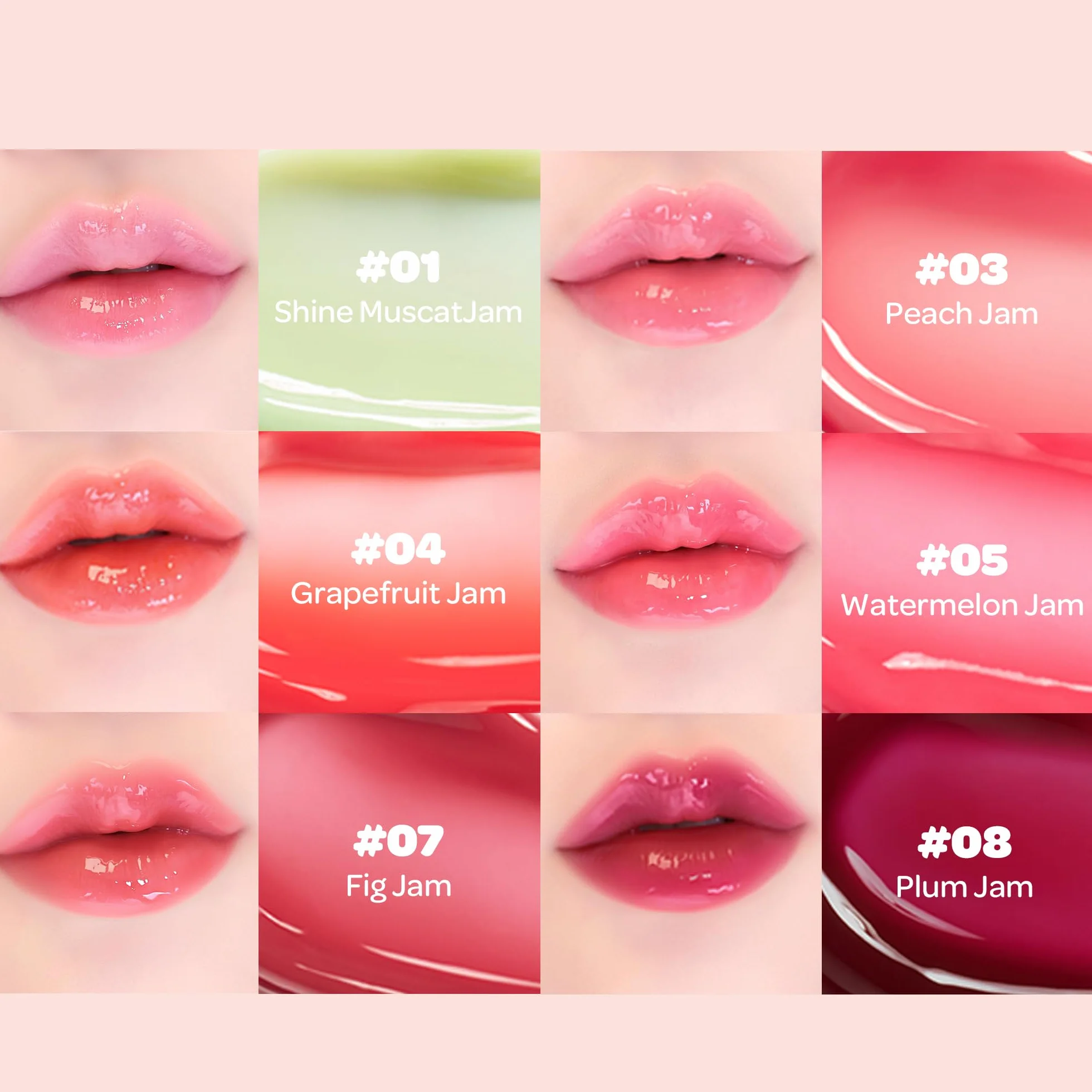 TINTIN DORY LIP JAM 08 PLUM JAM | Tinted Lip Jam, nawilżający i zwiększający objętość błyszczyka do ust z lekką formułą, nie klei się | Półprzezroczysty kolor i przezroczysty blask