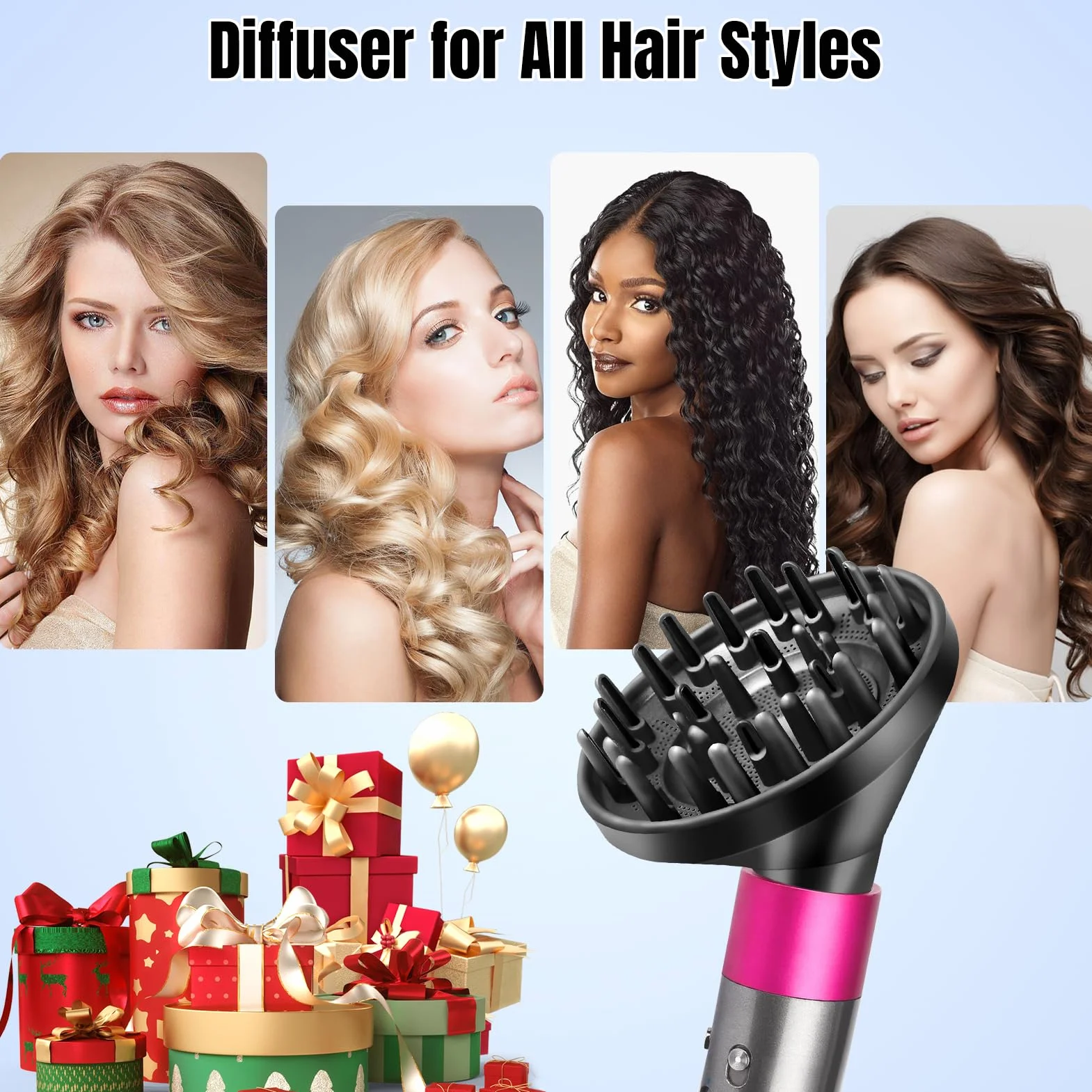 Ulepszona nasadka dyfuzora do Dyson Airwrap Styler HS01 HS03 HS05, przekształcająca stylizator powietrza w suszarkę do włosów