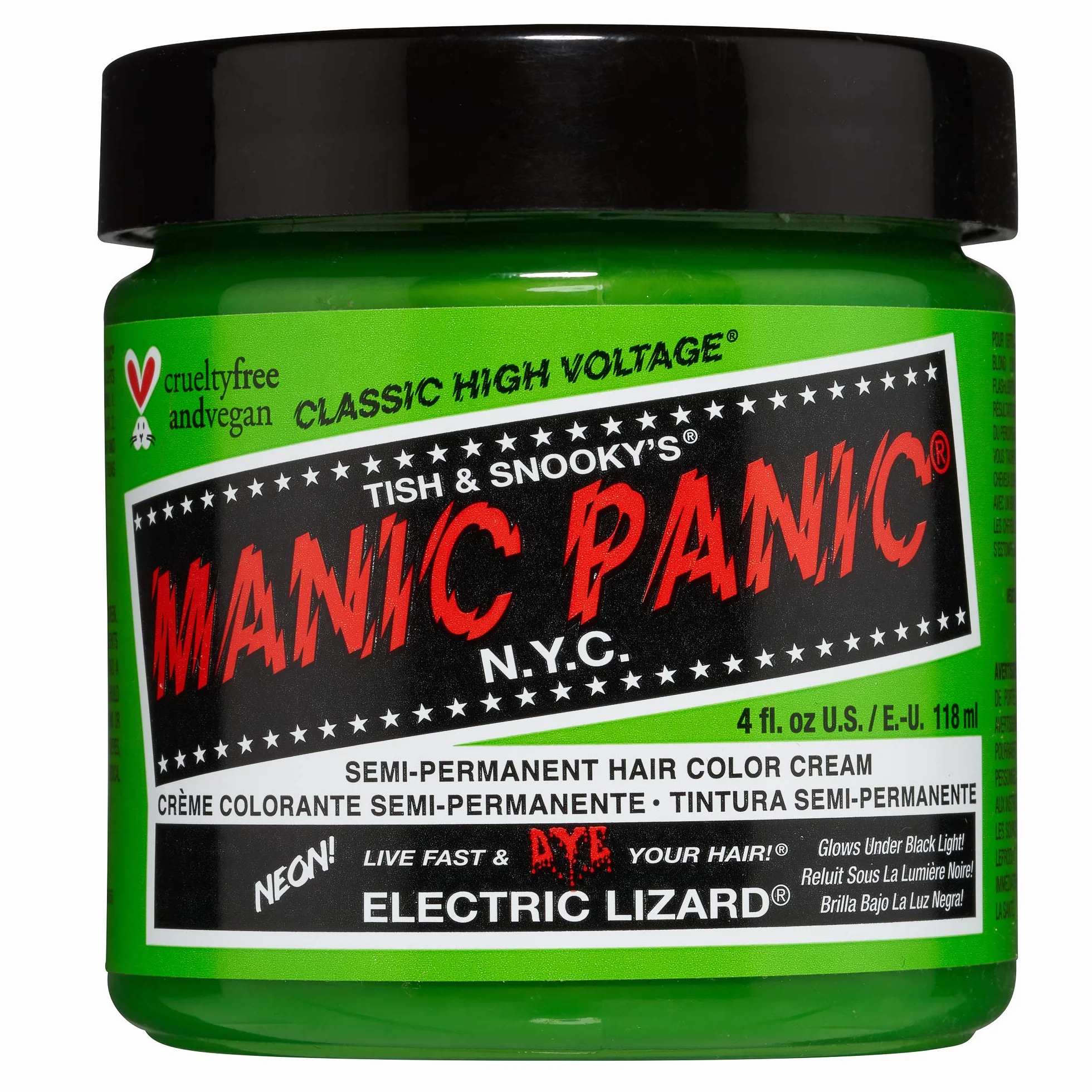 Manic Panic Classic Cream Półtrwała Farba do Włosów, Electric Lizard, 118 ml