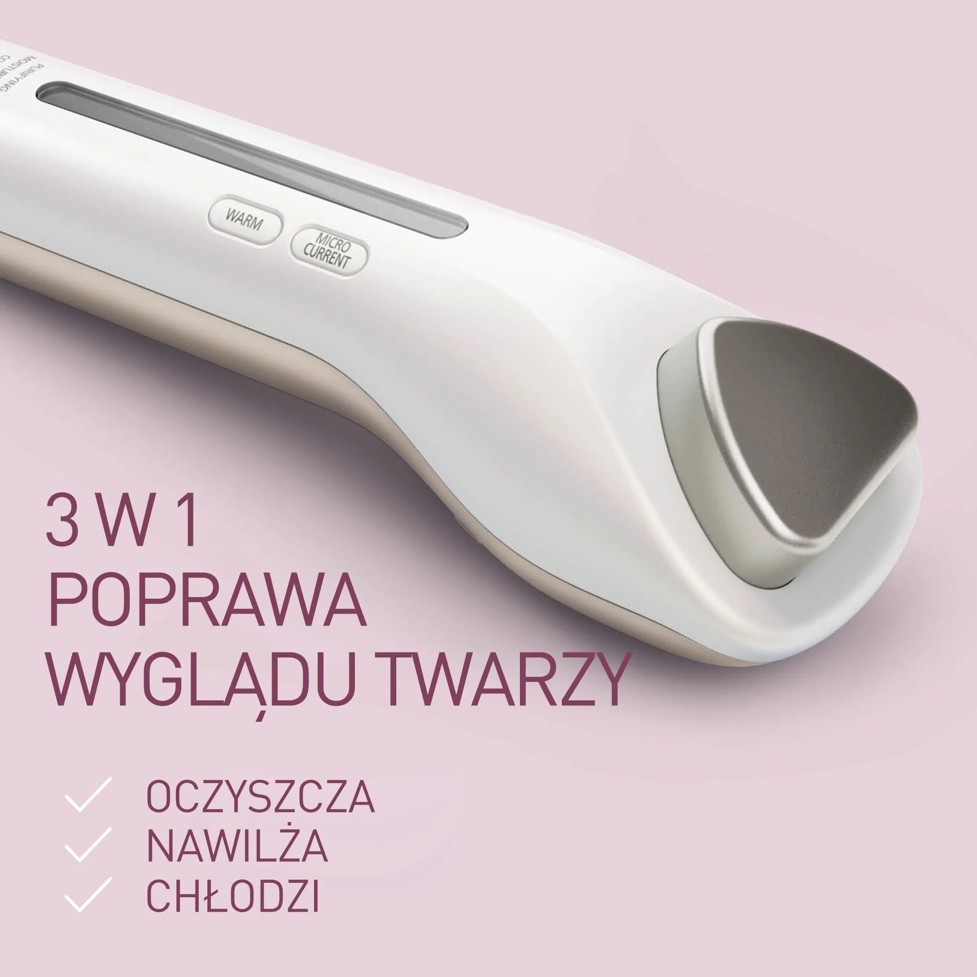 Panasonic EH-XT20 Stymulator mikroprądowy (ergonomiczna hipoalergiczna głowica 3 w 1 z tytanu, nasadka ochronna)