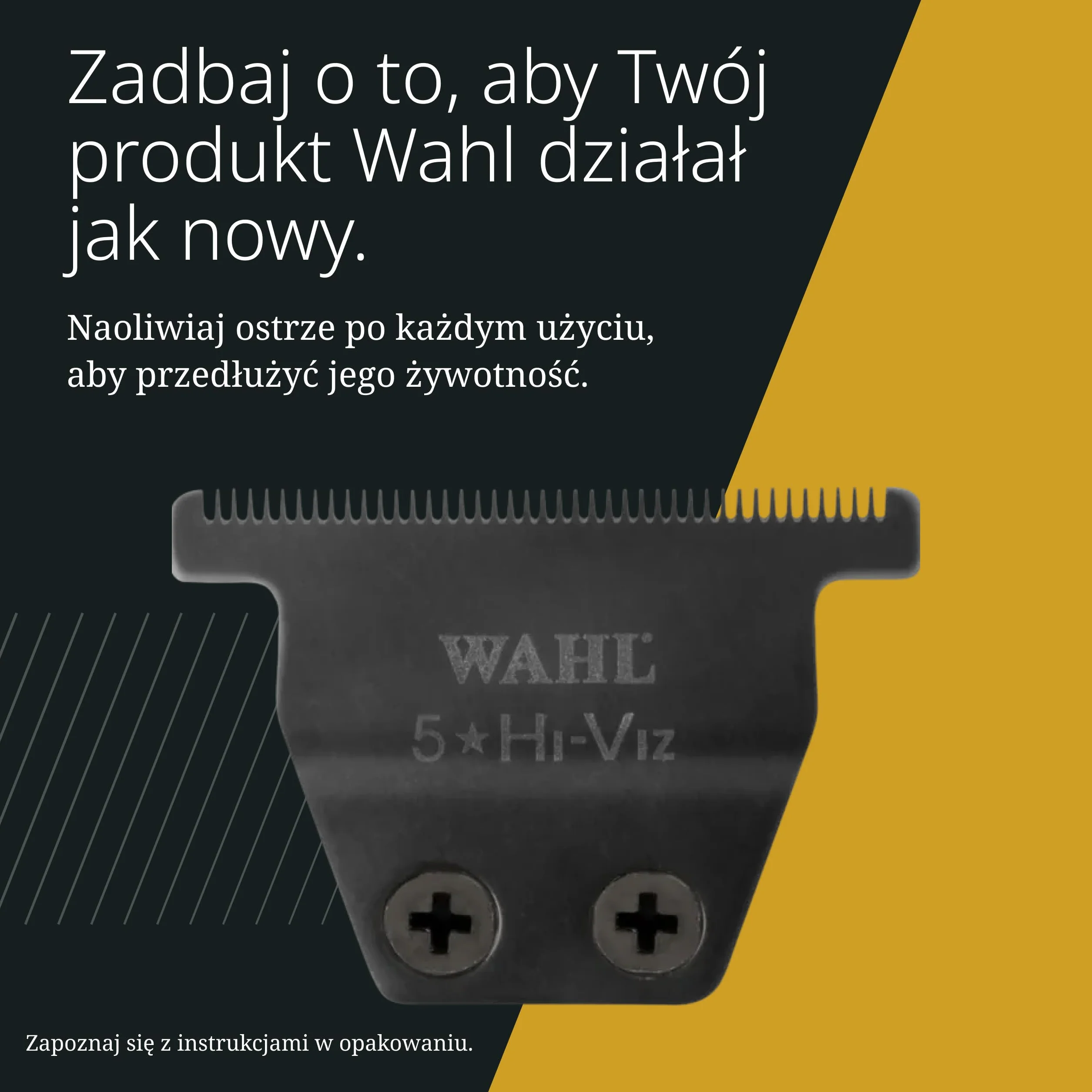Wahl Hi-Viz Wymienne ostrza do trymera - diamentowa powłoka węglowa, ultraprecyzyjne ostrze 0,4 mm z zerową szczeliną - Opakowanie 12 szt