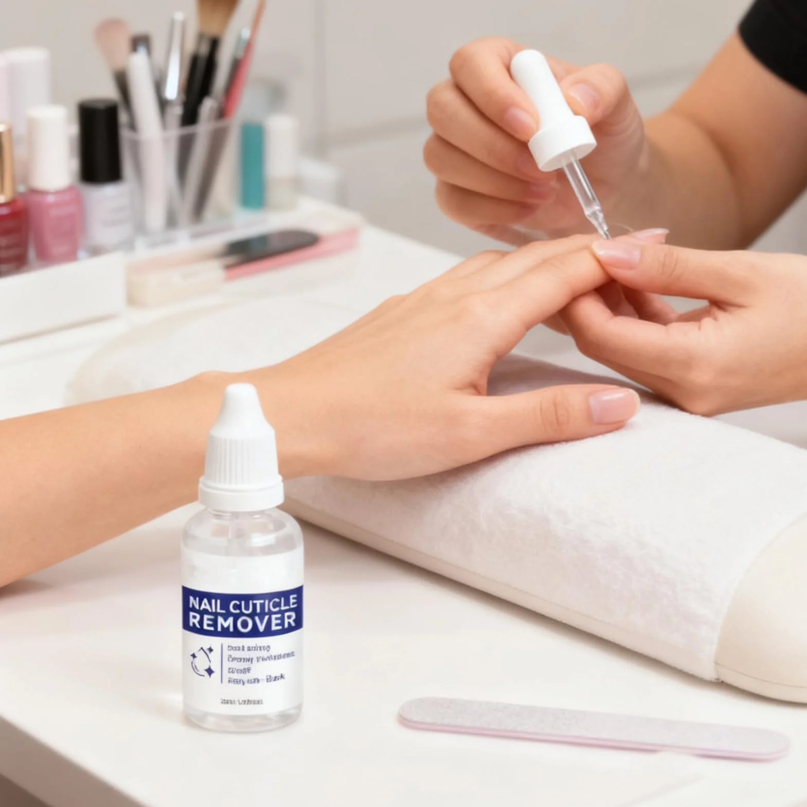 30ml Cuticle Remover Liquid, Hydrating Manicure Tool for Dry, Damaged, or Brittle Nails, Hangnails, Dead Skin, Hands and Feet, Routine, Home or Salon Use, Soft, Smooth, Easy Cuticle Care