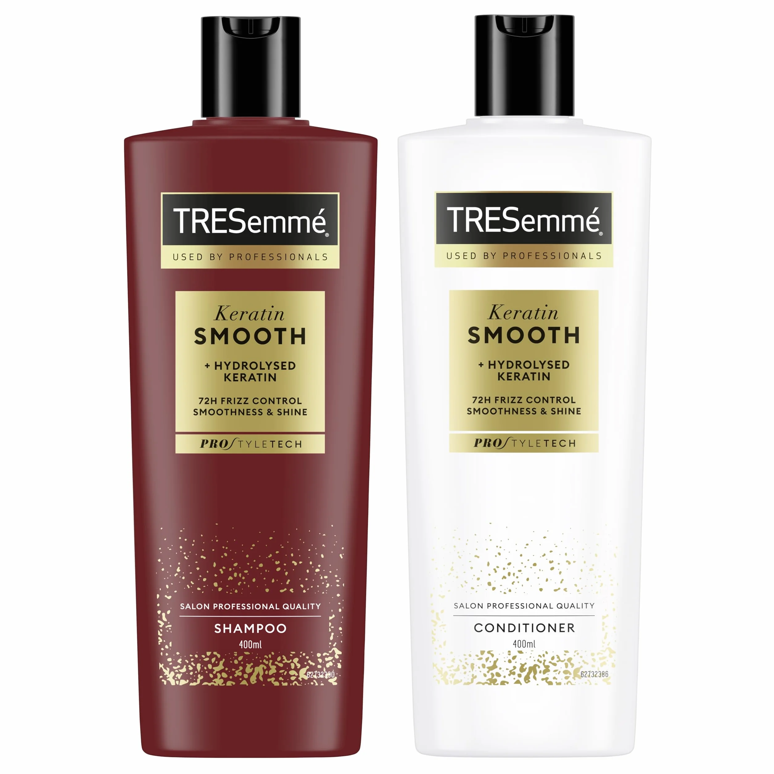 TRESemmé Szampon i Odżywka Keratin Smooth pielęgnacja włosów w zestawie z hydrolizowaną keratyną 400 ml + 400 ml 2