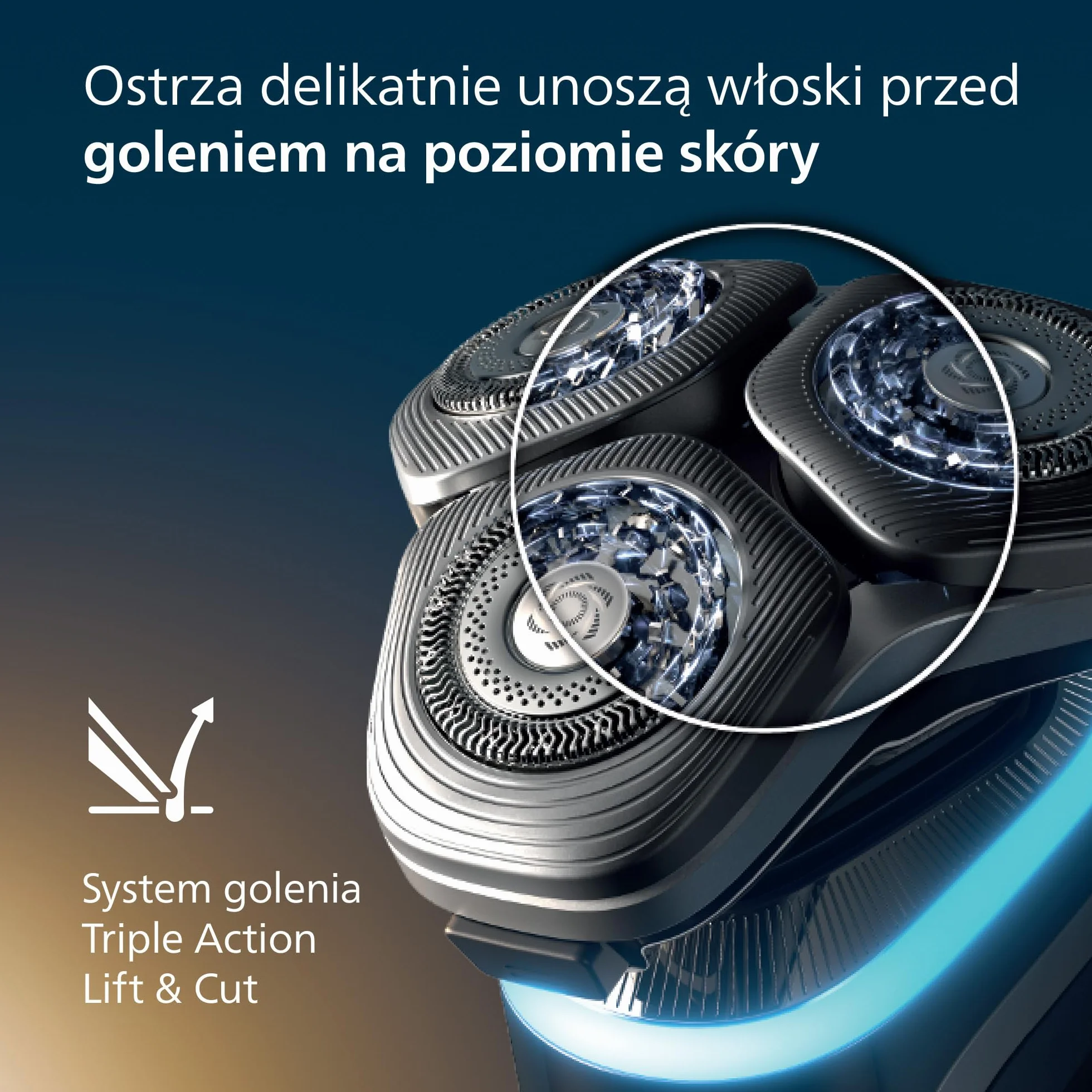 Philips Shaver i9000 Prestige, golarka elektryczna z technologią Skin IQ, System Triple Lift & Cut, SteelPrecision 360º, Model XP9207/30